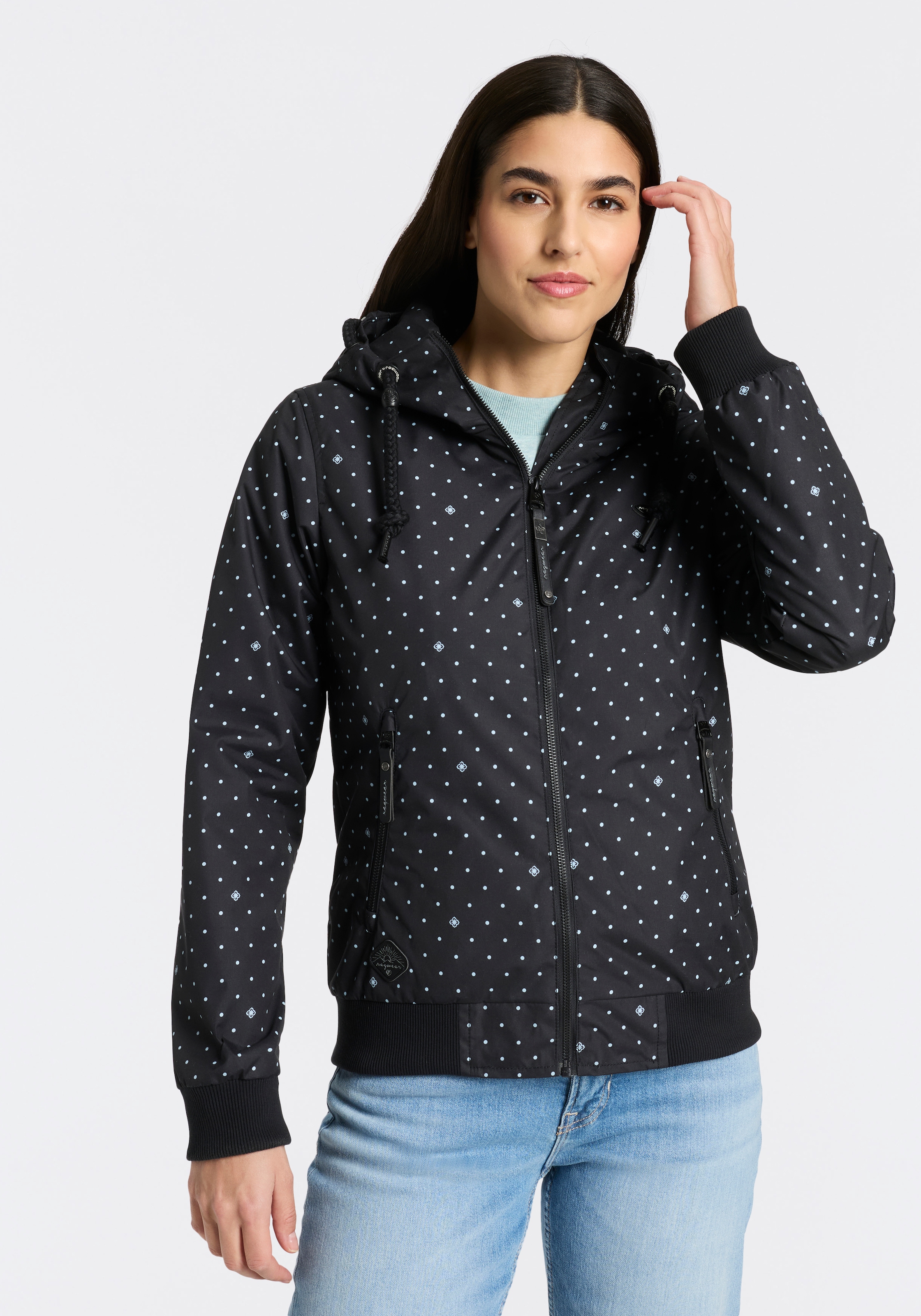 Ragwear Outdoorjacke »NUGGIE DOTS O« mit Kapuze