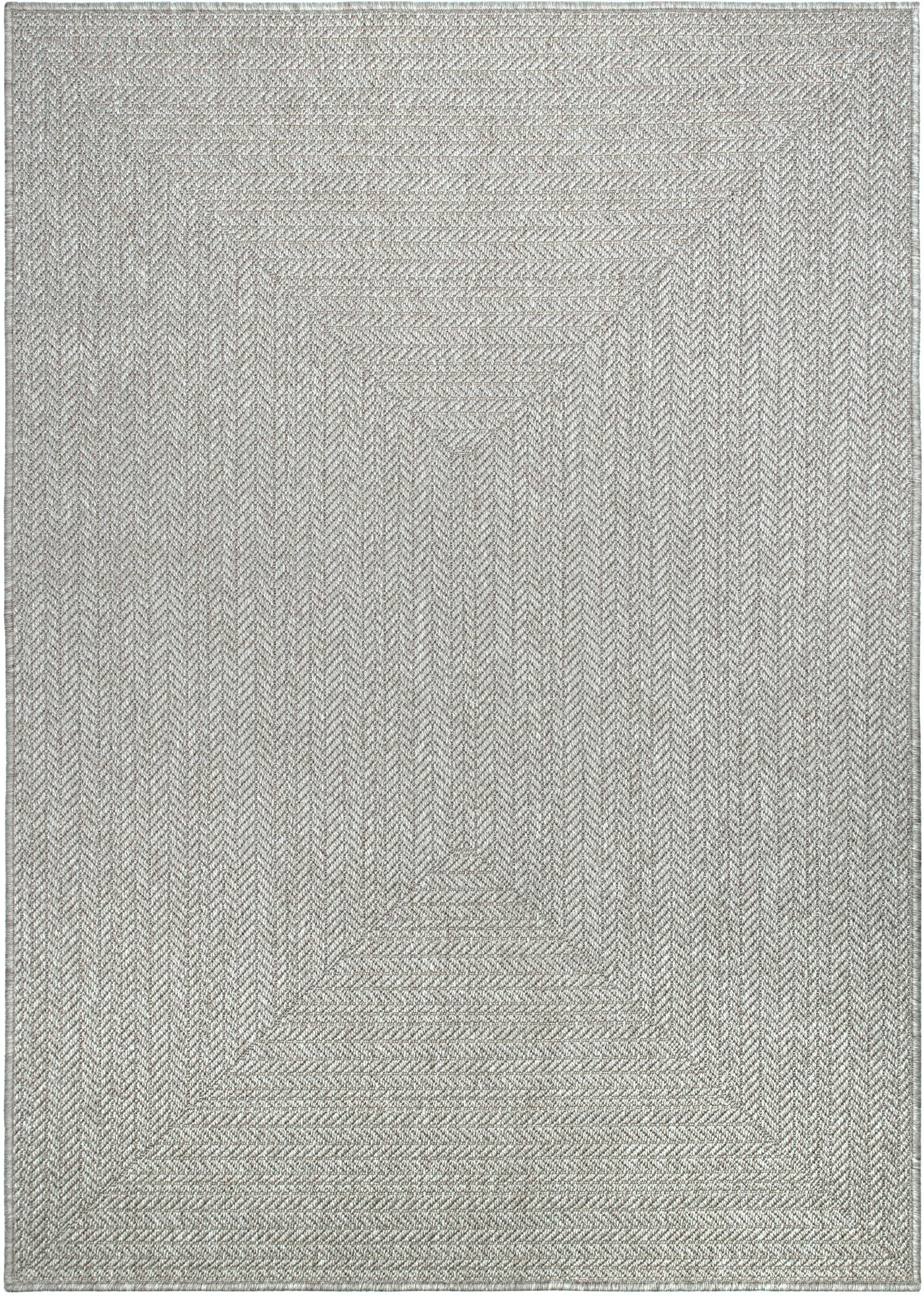 OTTO home Teppich »Aliv, Fischgräten-Design auch für Balkon und Terrasse« rechteckig 3 mm Höhe In- und Outdoor geeignet, Wetterfest & UV-beständig