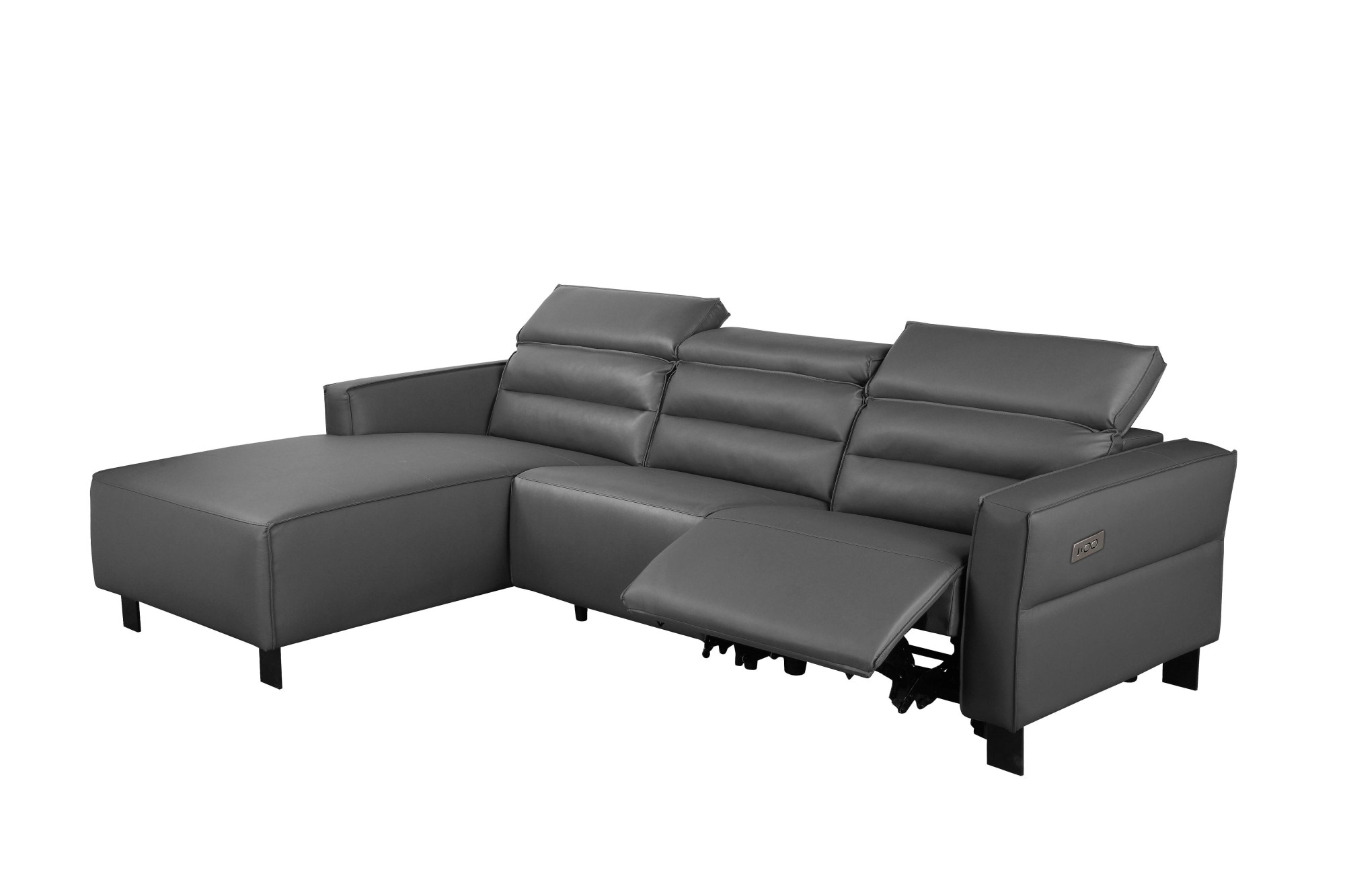 Places of Style Ecksofa »Carpari, L-Form, 263 cm, manuelle o. elektrische Relaxfunktion,«, USB A/C und Kopfteilverstellg