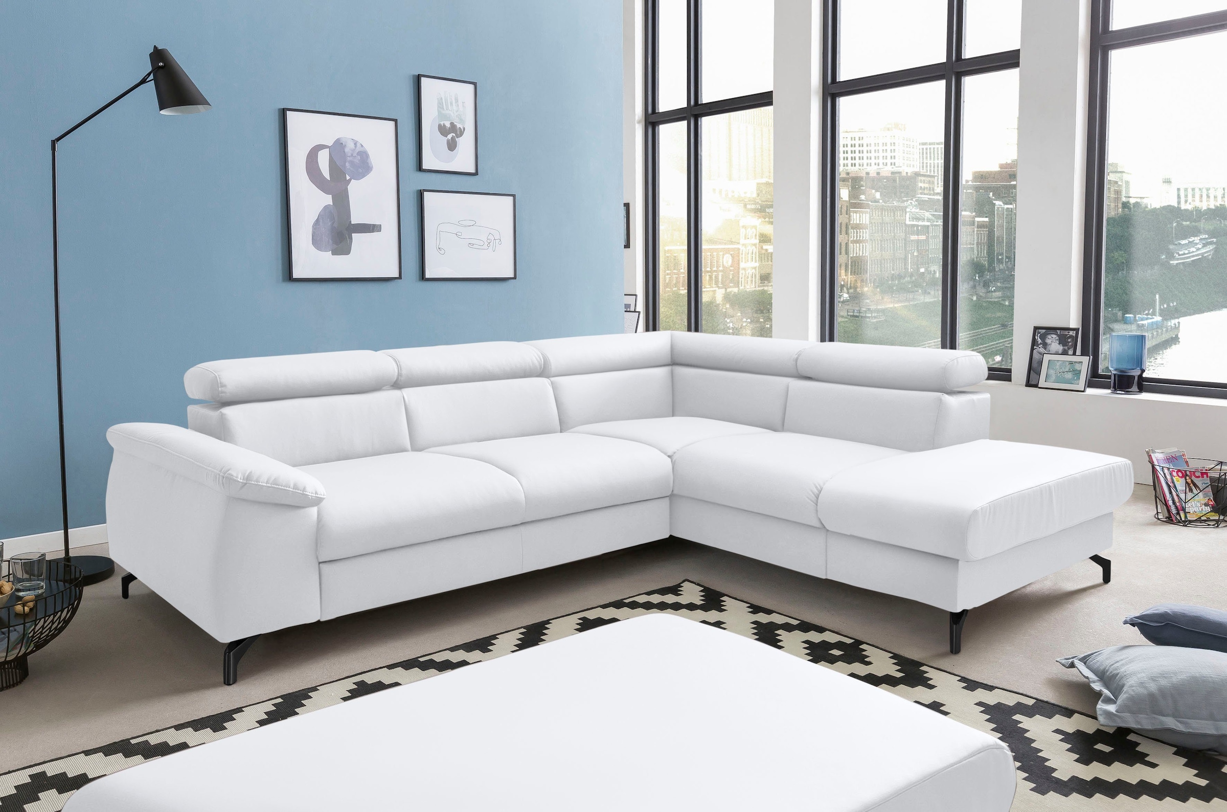 COTTA Polstergarnitur »Komaris L-Form«, (Set), Set bestehend aus: Ecksofa m günstig online kaufen