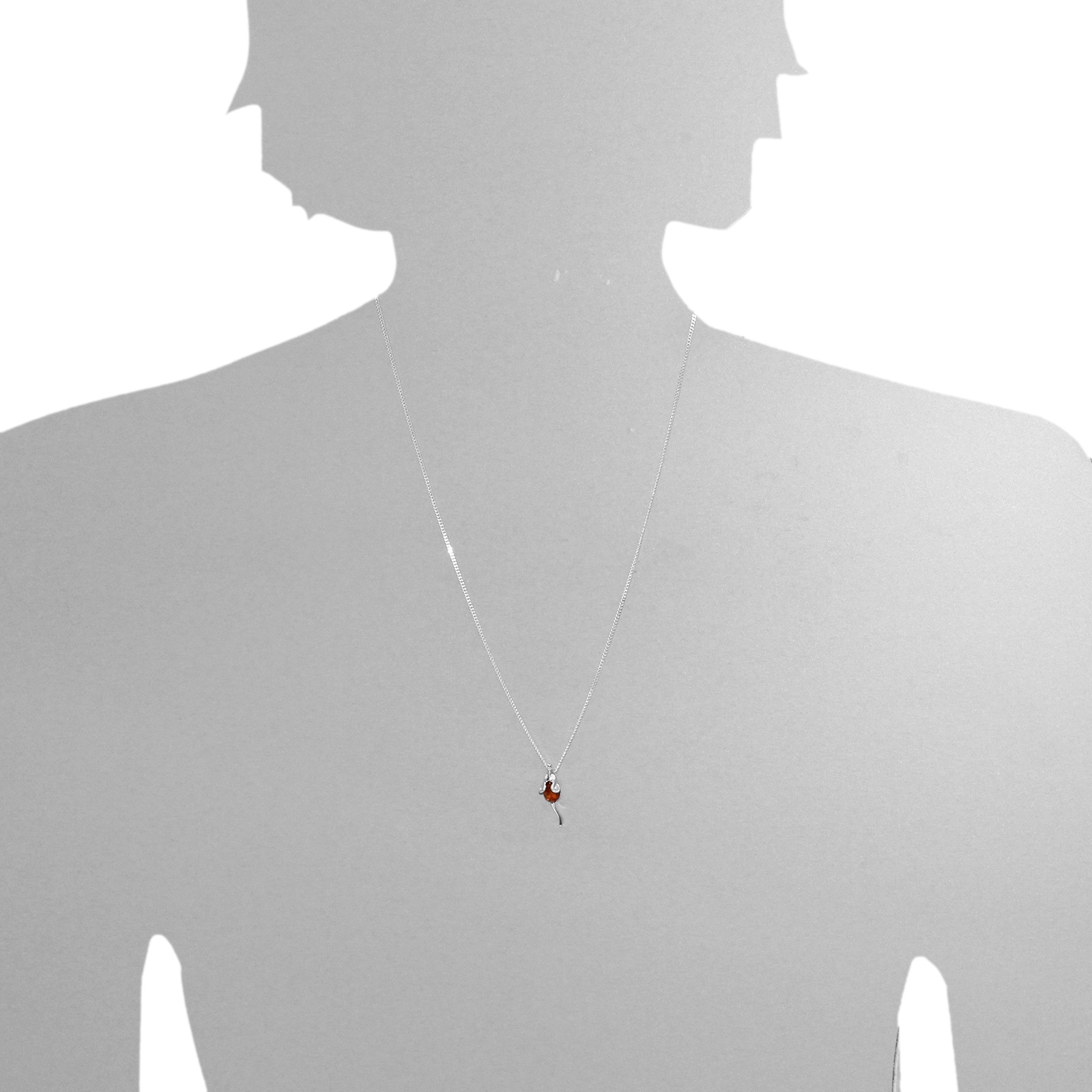 OSTSEE-SCHMUCK Kette mit Anhänger »Ostsee-Schmuck Kette mit Anhänger Gleiter-Maus«, (2 tlg.)