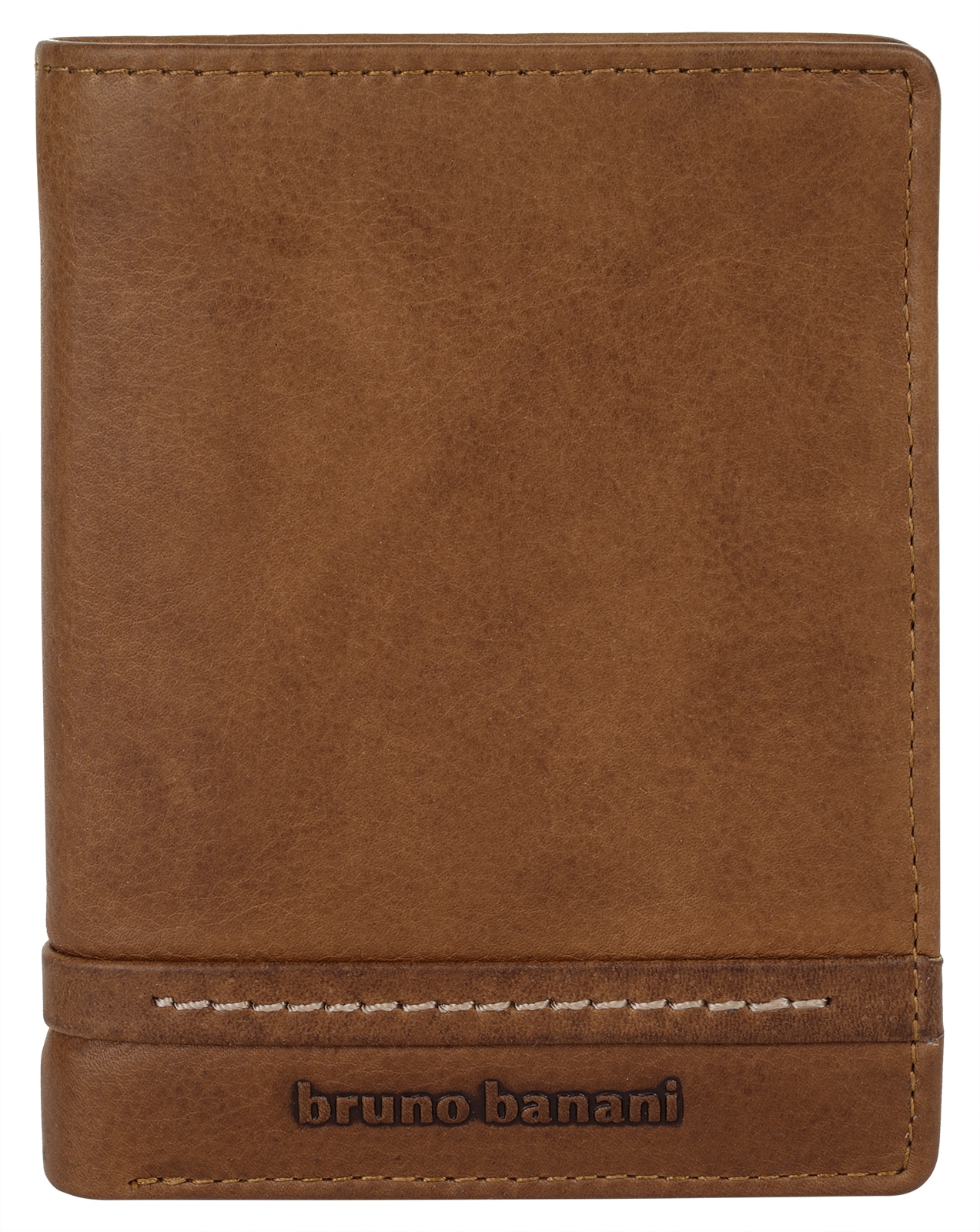 BRUNO BANANI Geldbörse echt Leder cognac