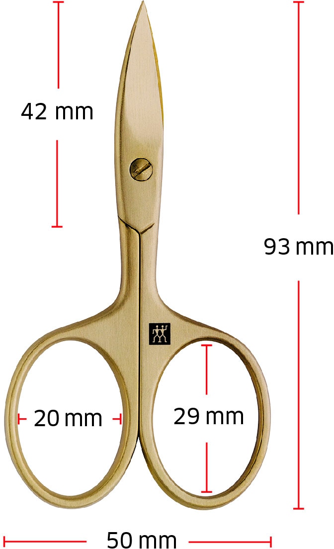 Zwilling Nagelschere, gold mattiert