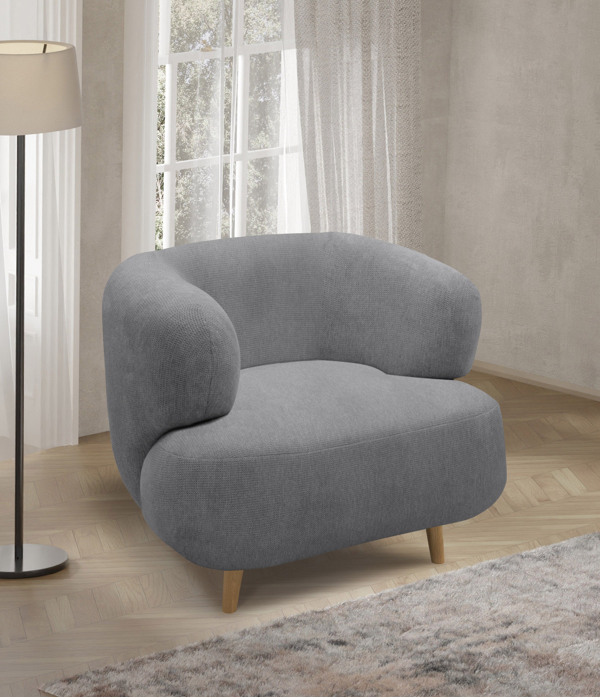 Home affaire Sessel »Tistam« Formschöner Polstersessel, perfektes Einzelstü günstig online kaufen