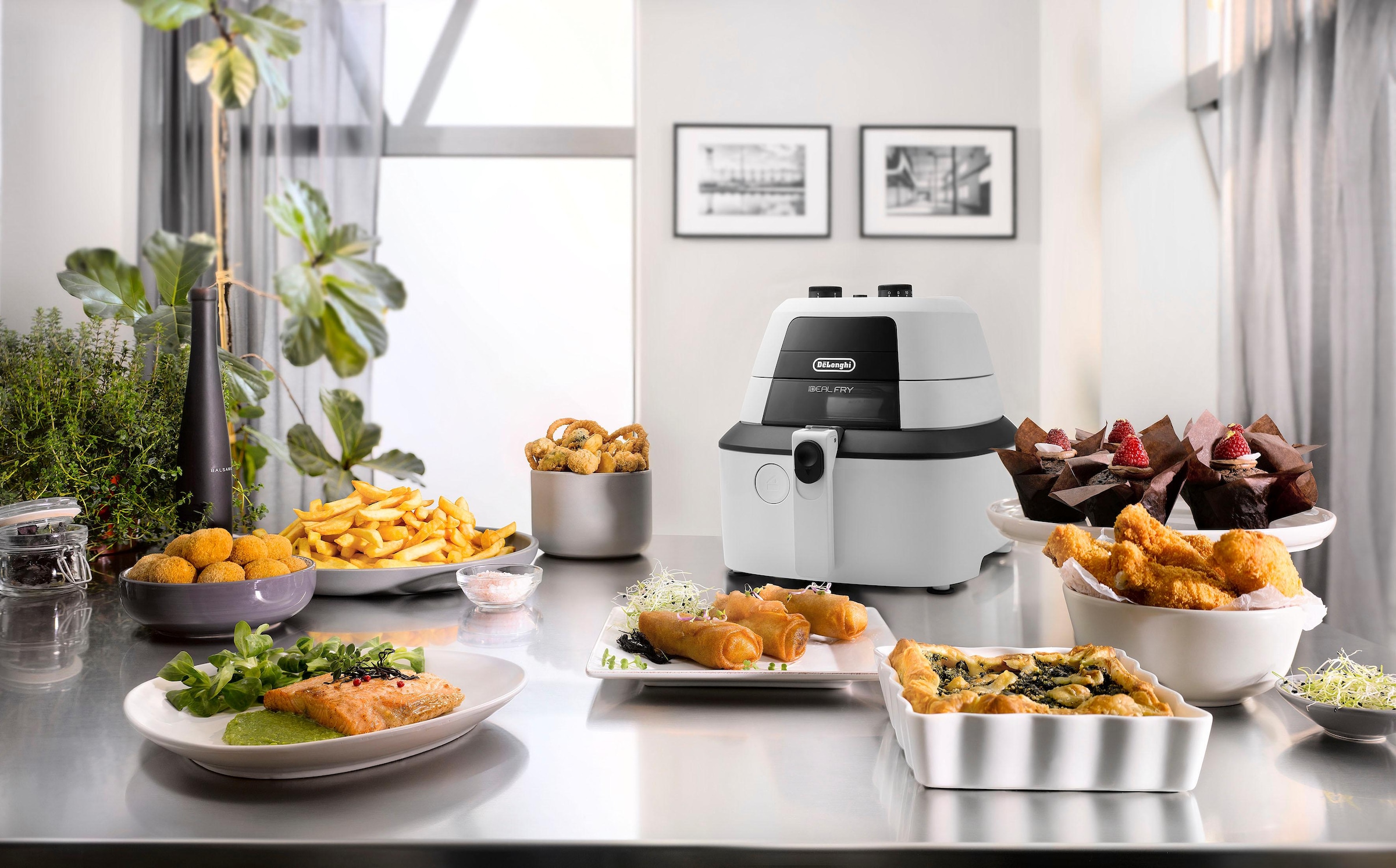 De'Longhi Heißluftfritteuse »IdealFry FH 2133«, 1400 W, Multicooker, auch zum Brotbacken, Fassungsvermögen 1,25 kg