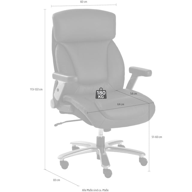 MCA furniture Bürostuhl »REAL COMFORT 3« auf Rechnung bestellen