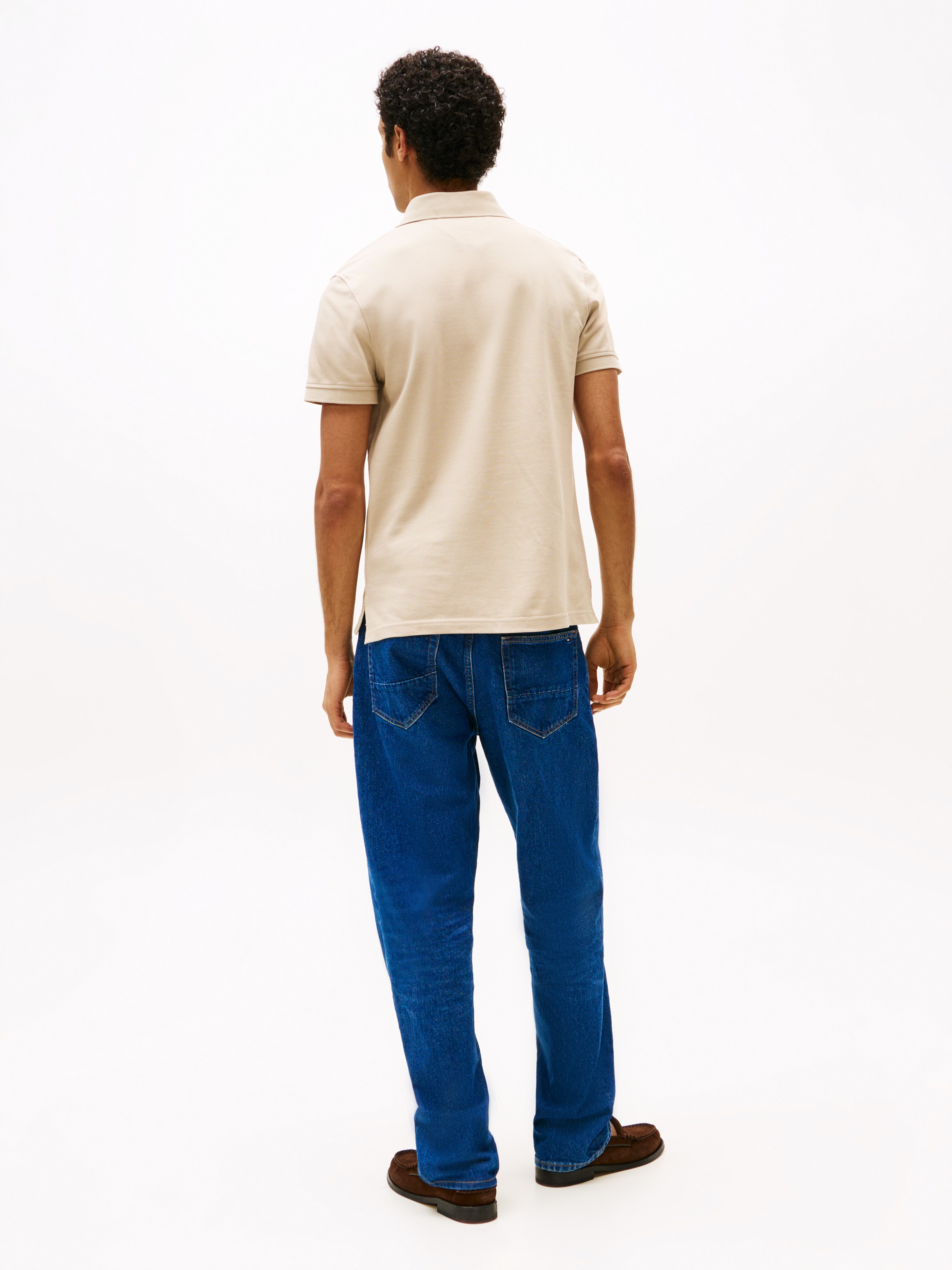 Tommy Hilfiger Poloshirt »1985 SLIM POLO mit Stickerei und Piqué-Qualität« unifarben, casual, slim fit, Baumwollmix, Polokragen