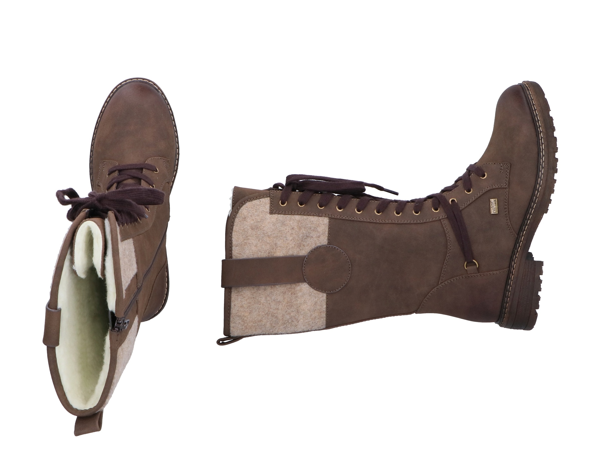 Rieker Schnürstiefel  , Winterstiefel, Blockabsatz, Warmfutter, mit Tex-Ausstattung