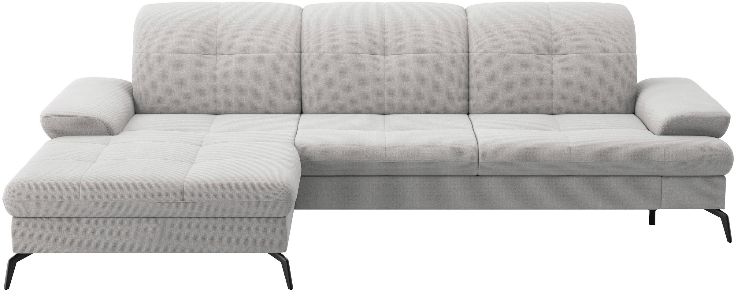 sit&more Ecksofa »Amica, L-Form, inkl. Sitztiefenverstellung & Armteilverstellung«, wahlweise mit Bettfunktion, Bettkasten und Kopfteilverstellung