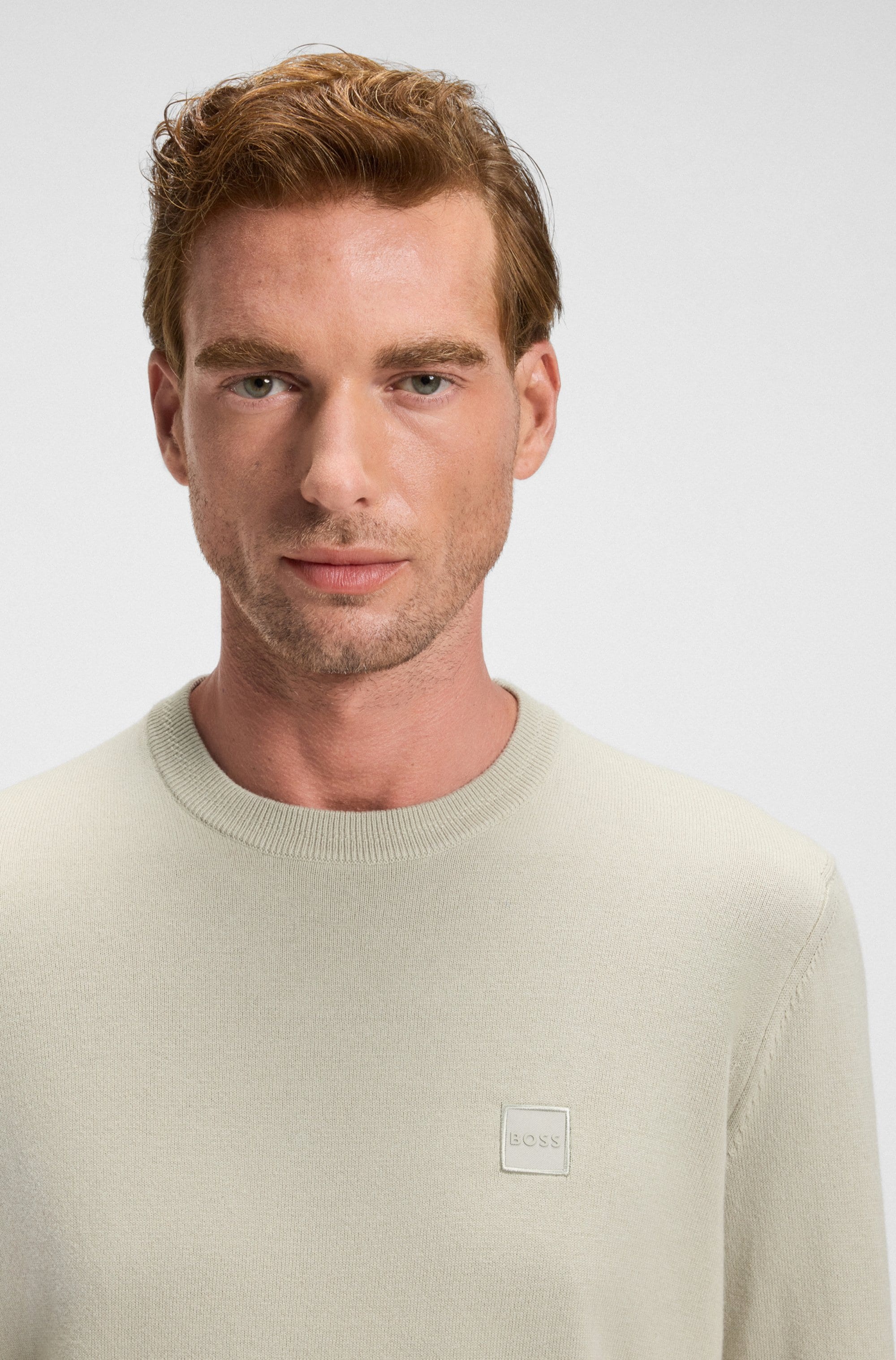 BOSS ORANGE Strickpullover »Kanovano«, mit Rundhalsausschnitt