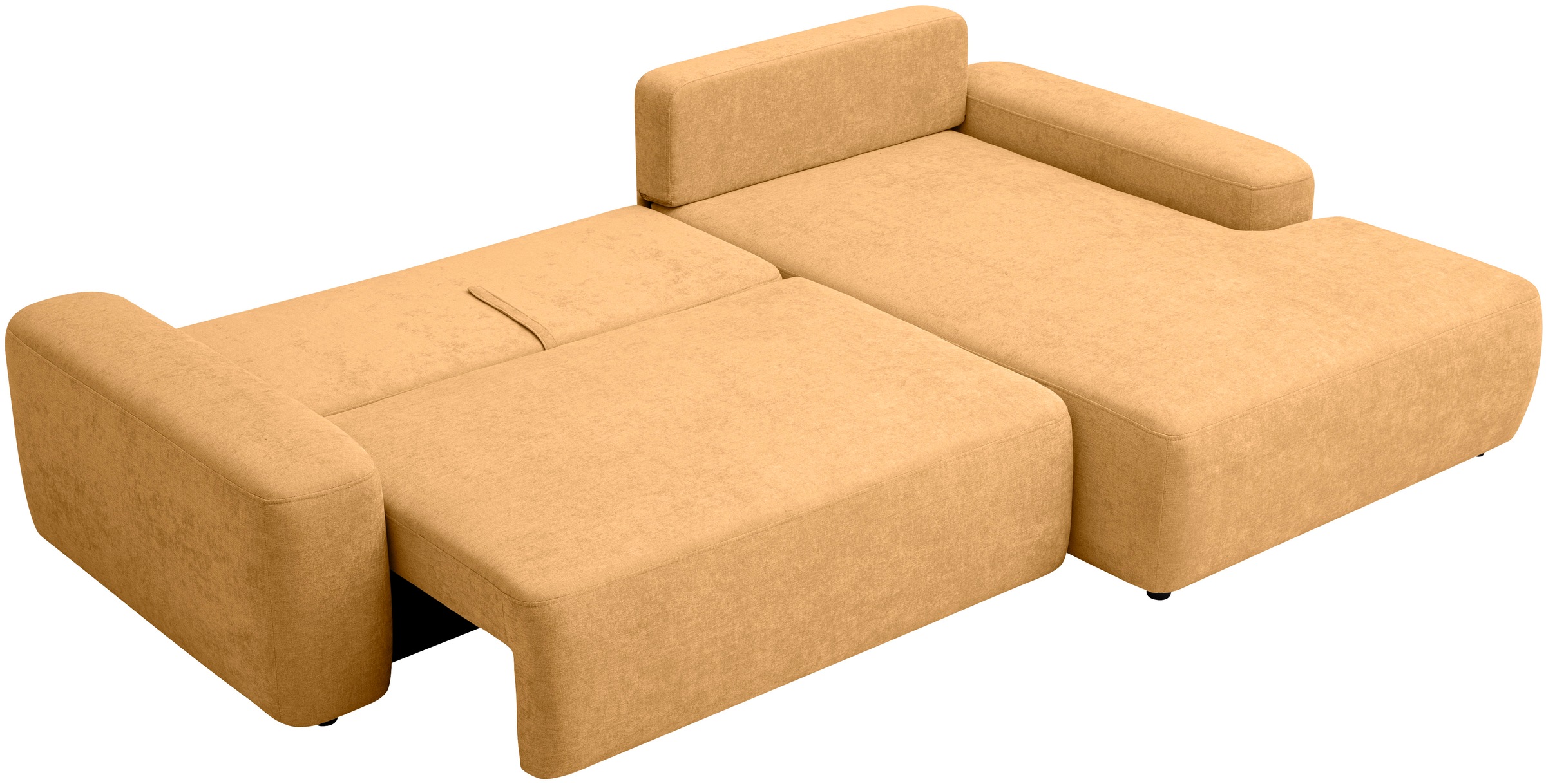 INOSIGN Ecksofa »TORGE (264cm), Schlafsofa in Cord, Samtvelours o Struktur fein, L-Form«, Schlaffunktion, Bettkasten, Liegefläche: 125/210 cm
