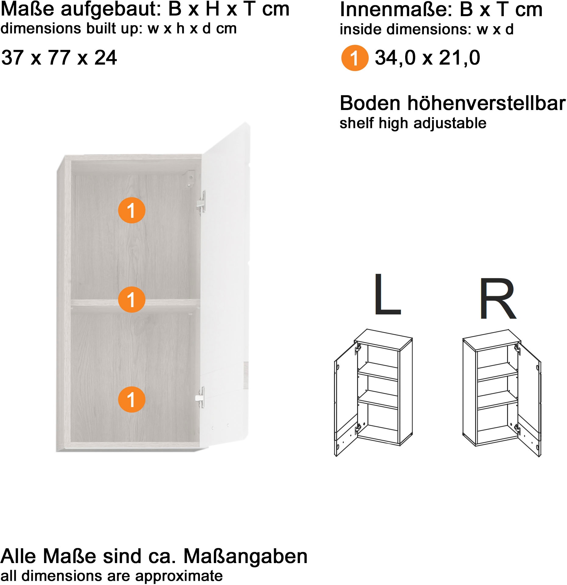 welltime Badmöbel-Set »Toulon«, (3 St.), Sparset, 3-tlg. + Waschbeckenunterschrank, B/H/T: ca. 110 / 182 / 34cm