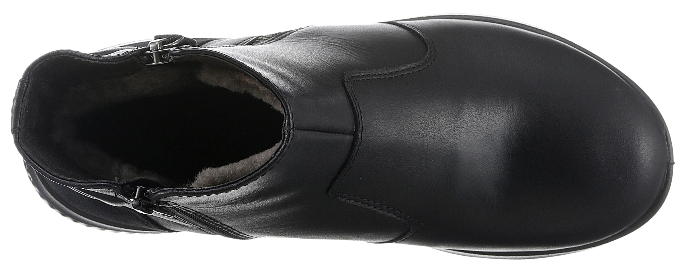 Jomos Winterstiefelette »Allegra«, Winterboots, Stiefelette mit echtem Lammfellfutter, extraweit