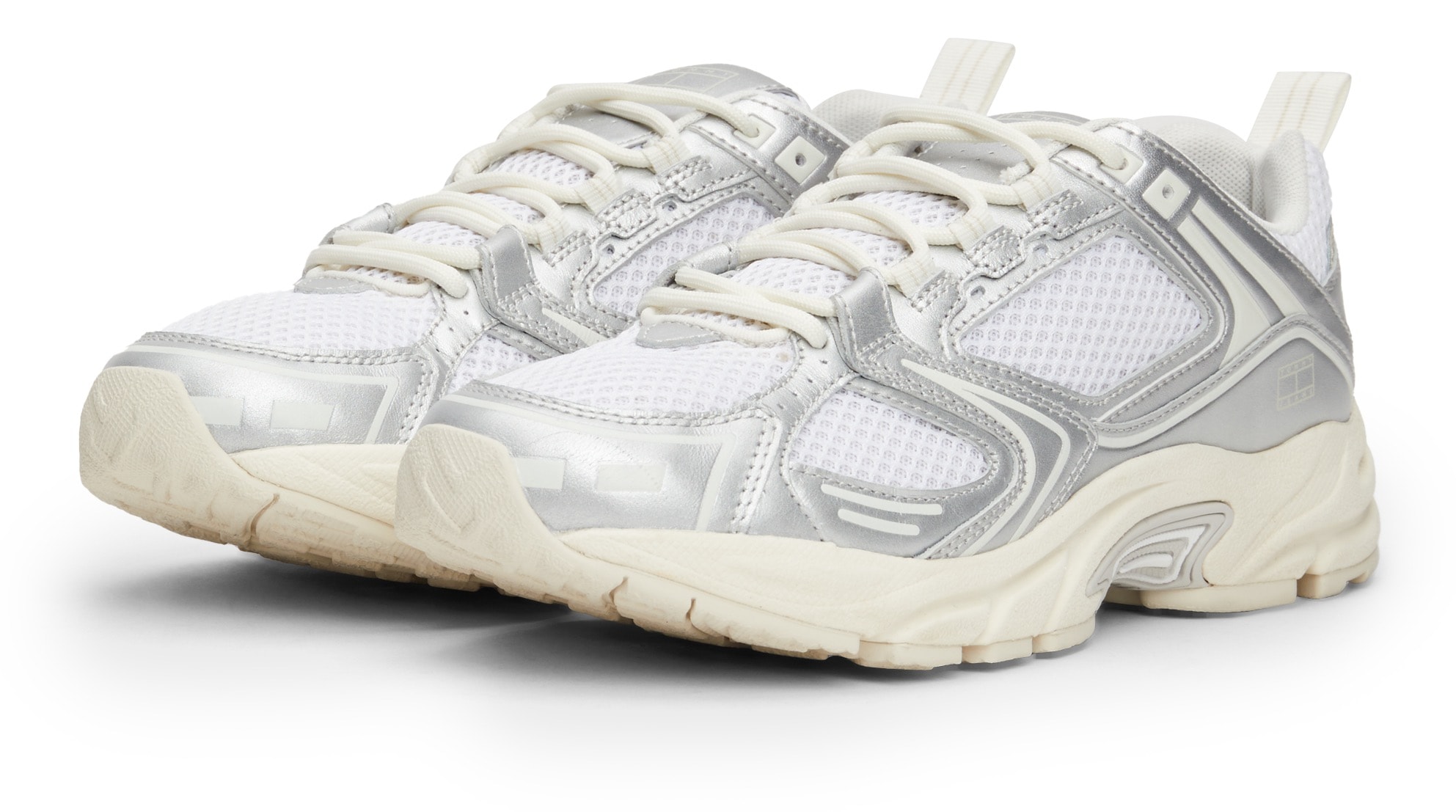 Tommy Jeans Keilsneaker »TJW ARCHIVE RETRO RUNNER«, Freizeitschuh, Halbschuh, Schnürschuh, Ugly-Sneaker, Kontrastbesatz