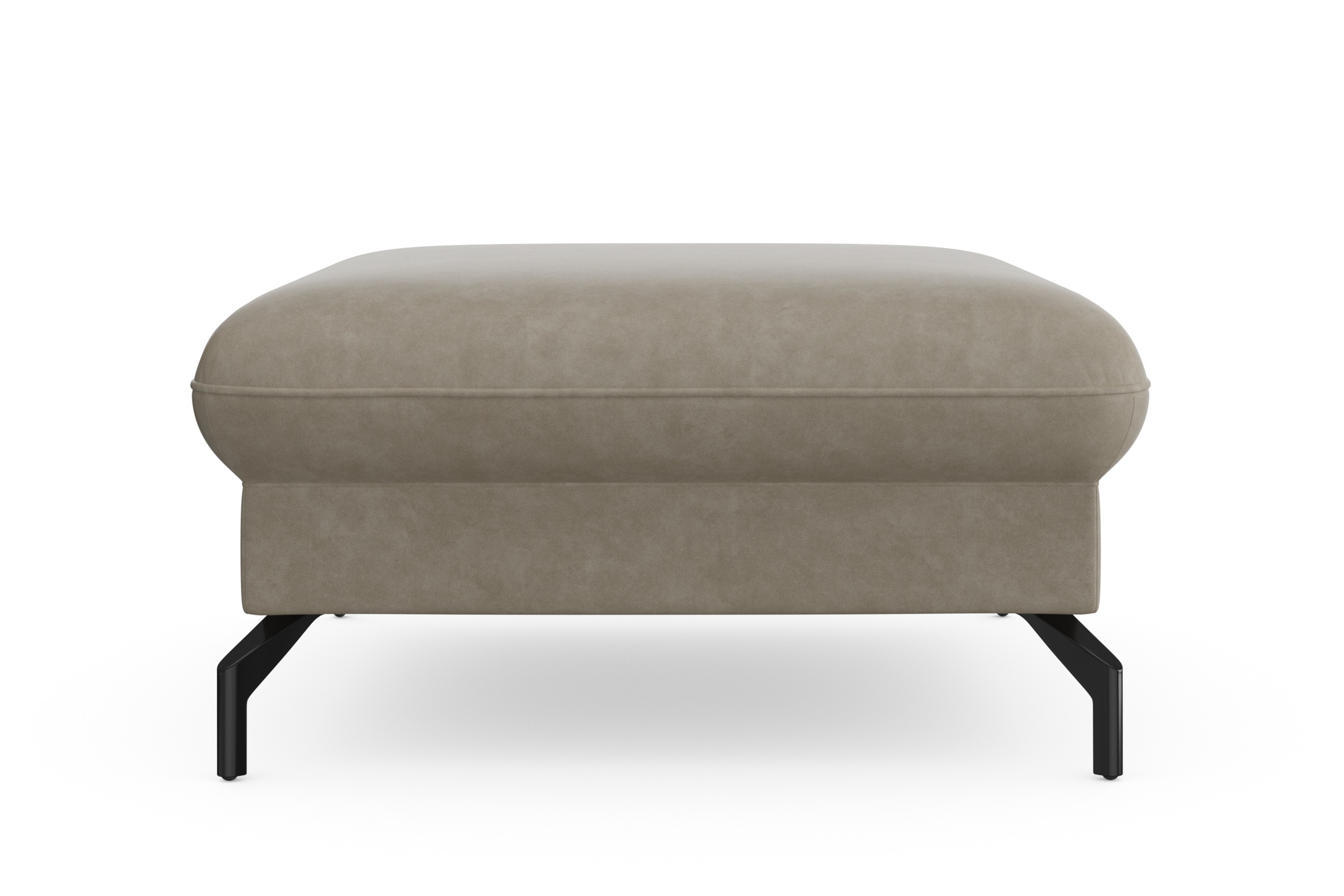 sit&more Hocker »Fashion« inklusive Federkern, mit hochwertigen, schwarzen Metallfüßen