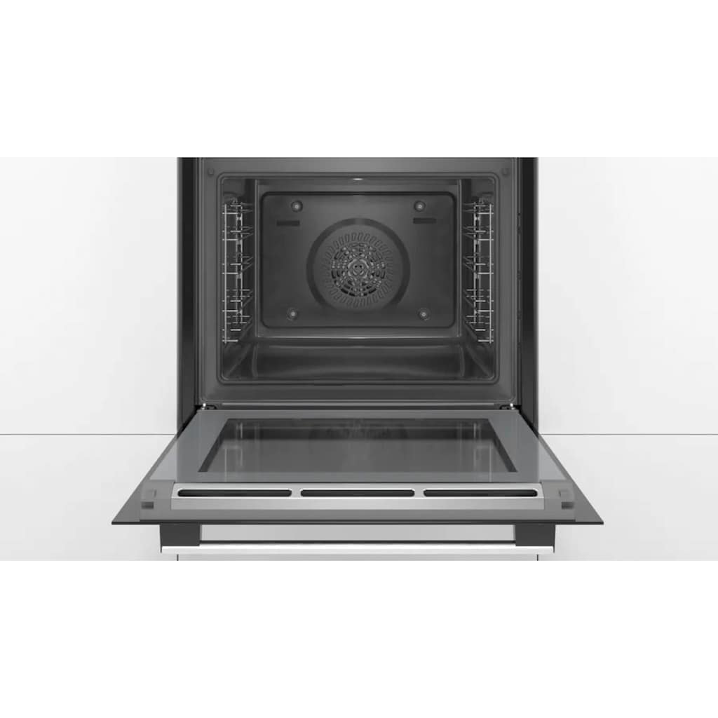 BOSCH Backofen-Set »HBD675CS61«, HBA578BS0, mit Teleskopauszug nachrüstbar, Pyrolyse-Selbstreinigung