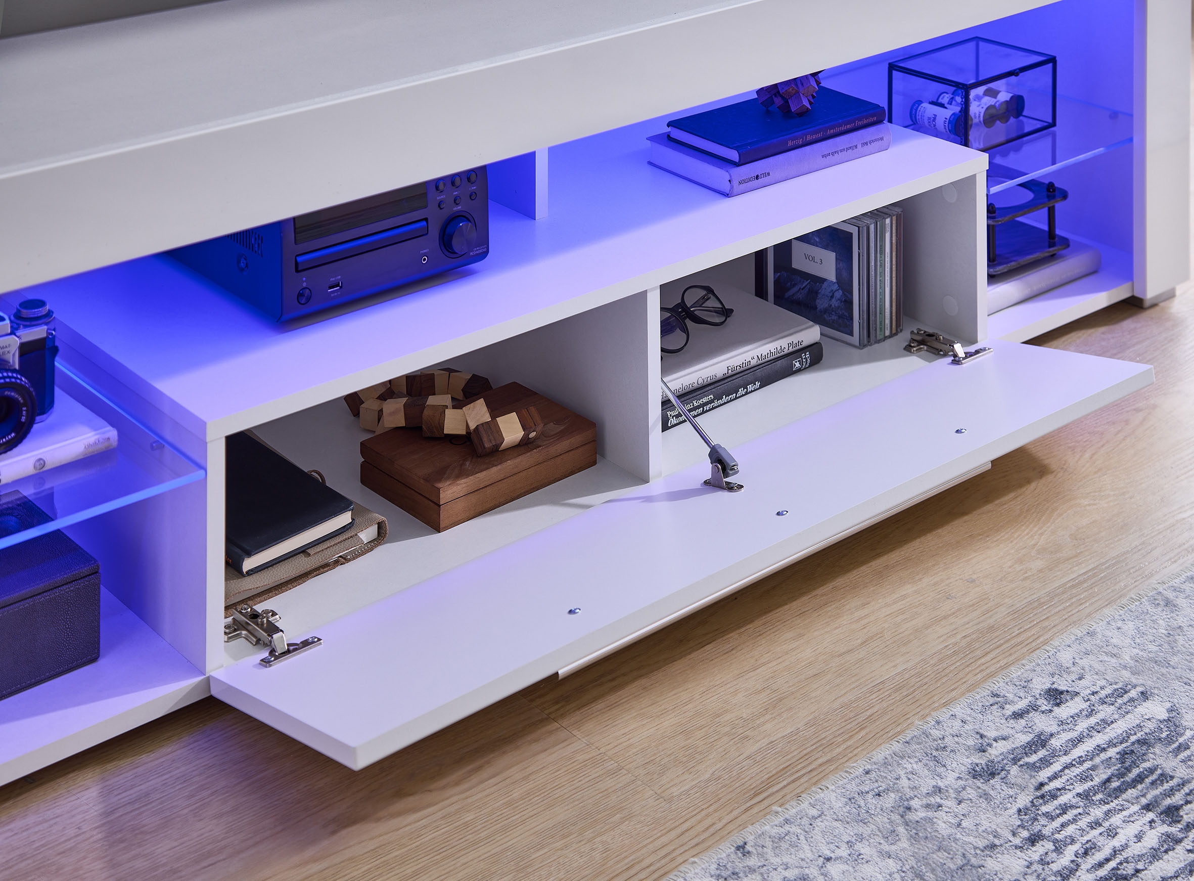 Stolkom TV-Schrank »Goal« Oberboden bis 25 kg belastbar, 1 Klappe mit Griff