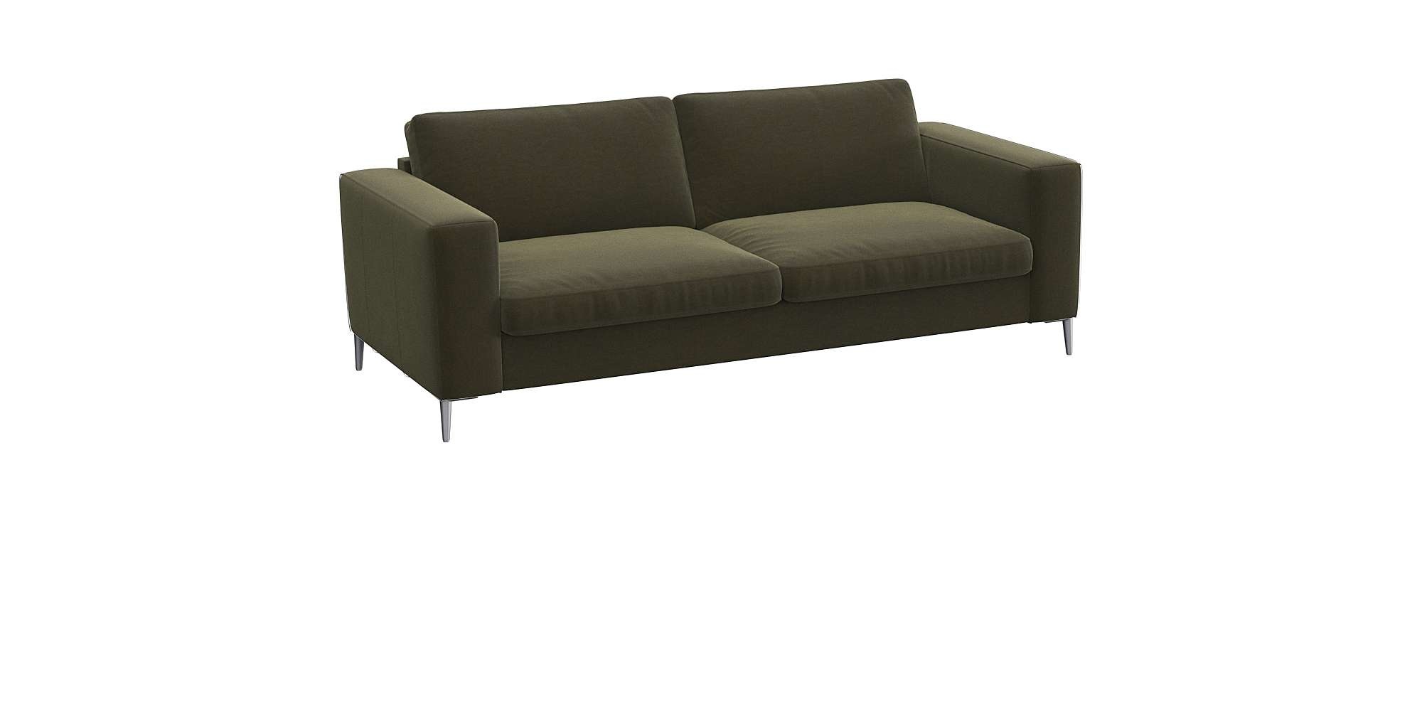 FLEXLUX 2,5-Sitzer »Fiore, super Sitzkomfort durch Kaltschaum im Sitz,«, breite Armlehnen, Füße Alu