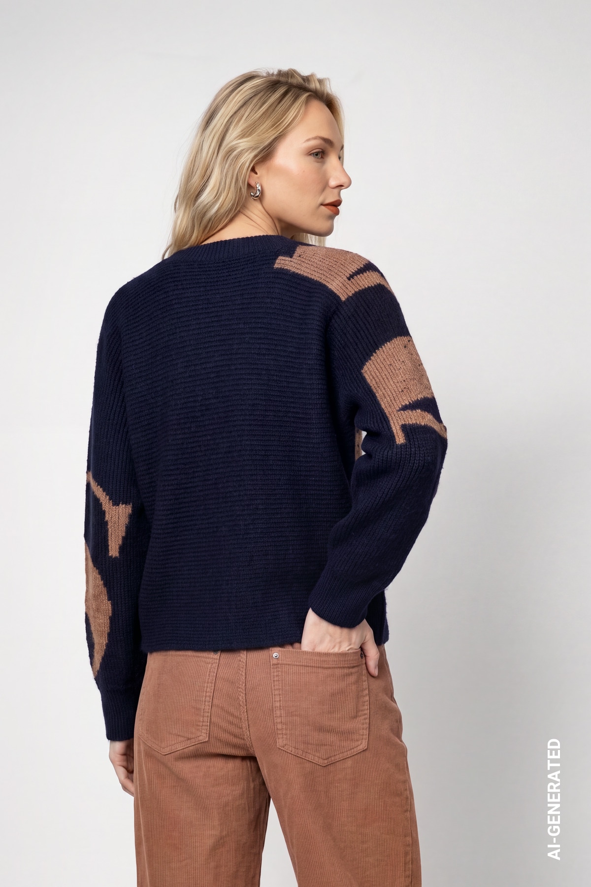 Monari Strickpullover Regular fit mit Musterdetails