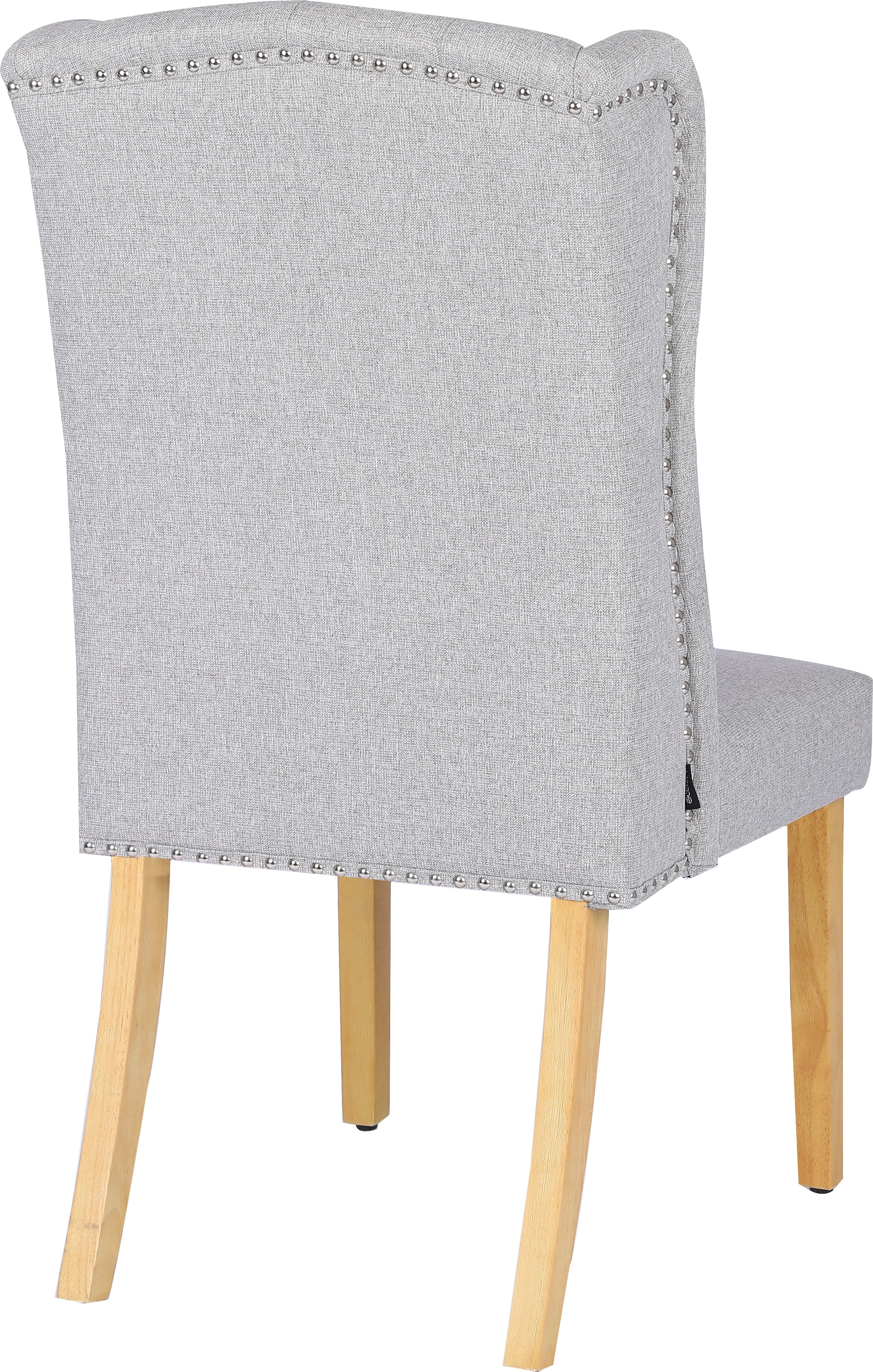Home affaire Esszimmerstuhl »Liao, 2er-Set«, (Set), pflegeleichter Webstoff Bezug, Knopfheftung, Sitzhöhe ca. 50 cm