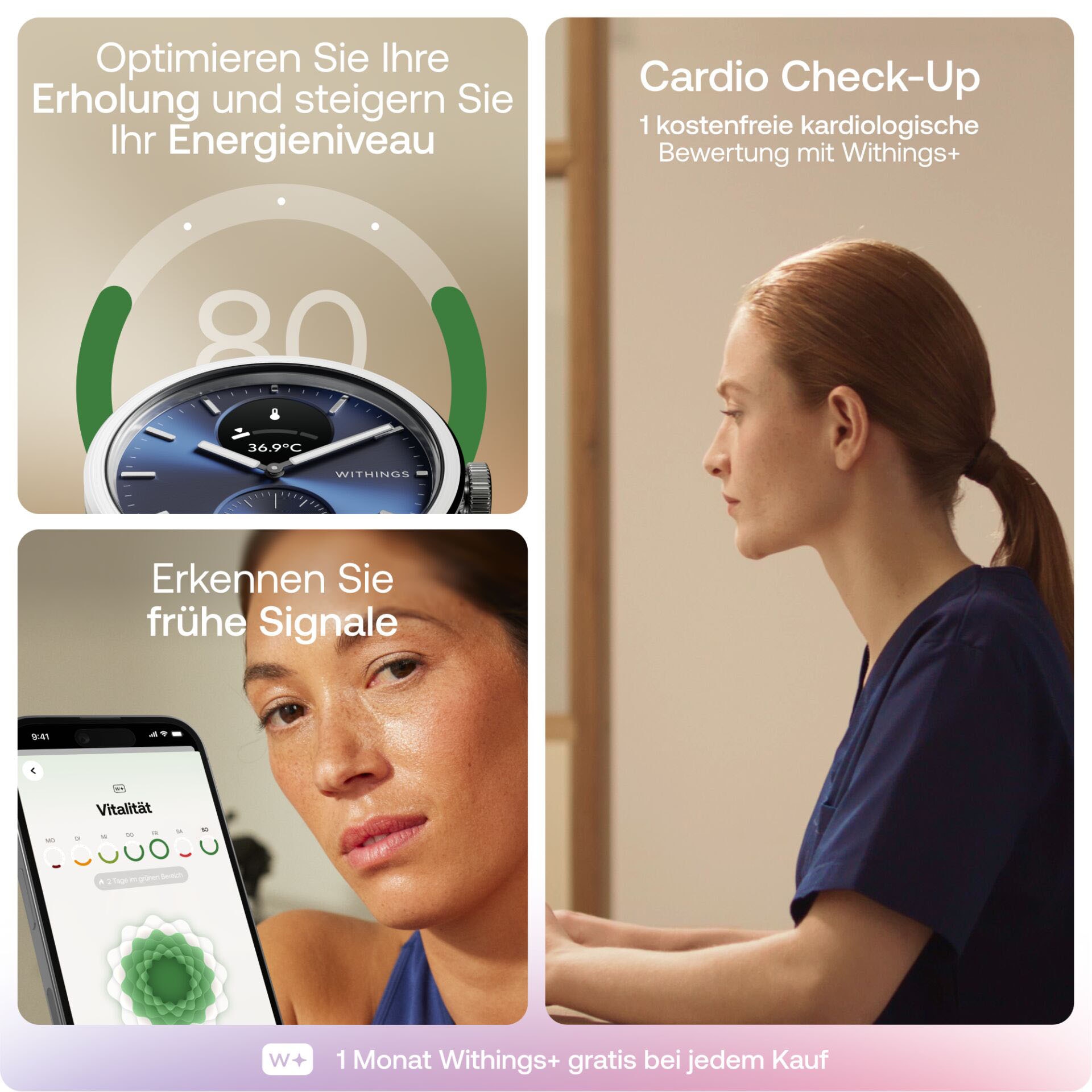 Withings Smartwatch »ScanWatch 2 42mm«(160)