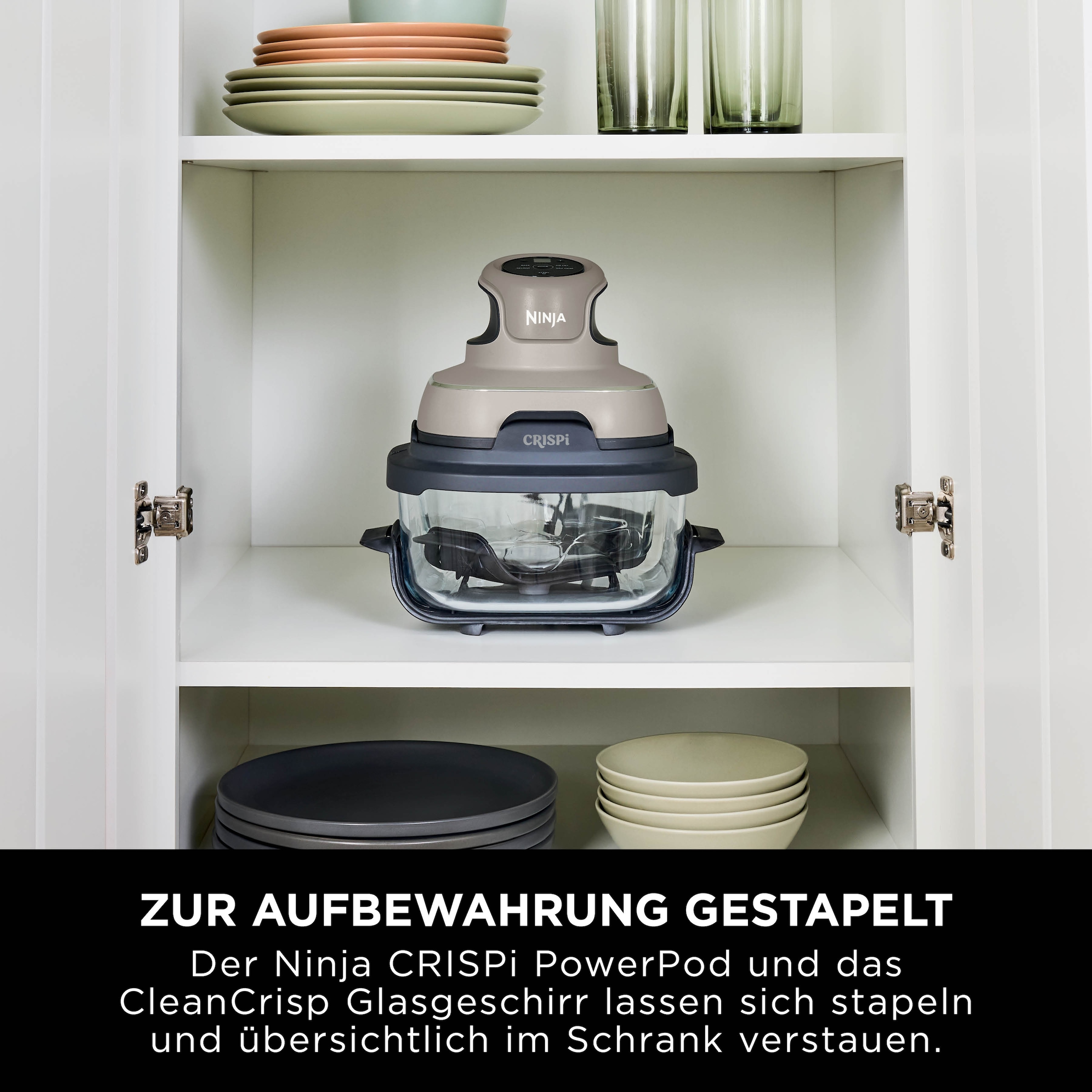 NINJA Heißluftfritteuse »CRISPi 4-in-1 Cyber Space - FN101EUGY« 1700 W tragbar