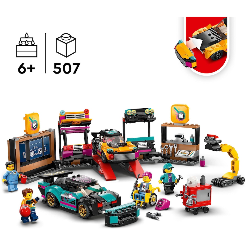 LEGO® Konstruktionsspielsteine »Autowerkstatt (60389), LEGO® City«, (507 St.)