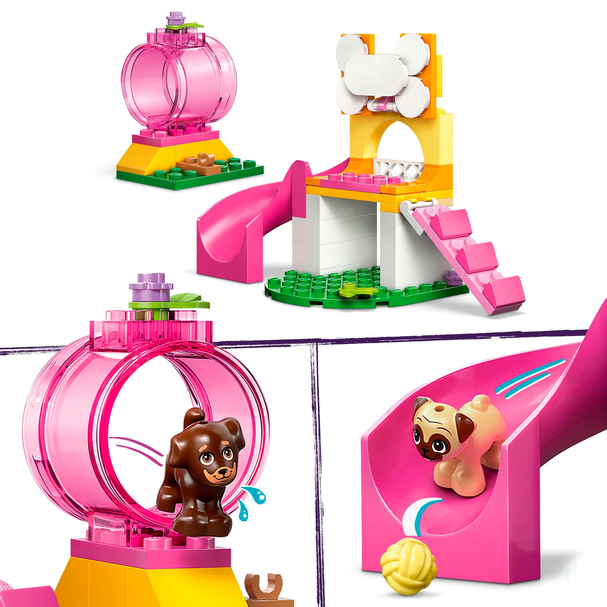 LEGO® Konstruktionsspielsteine »Welpenspielplatz (42665), LEGO Friends«, (66 St.), Made in Europe
