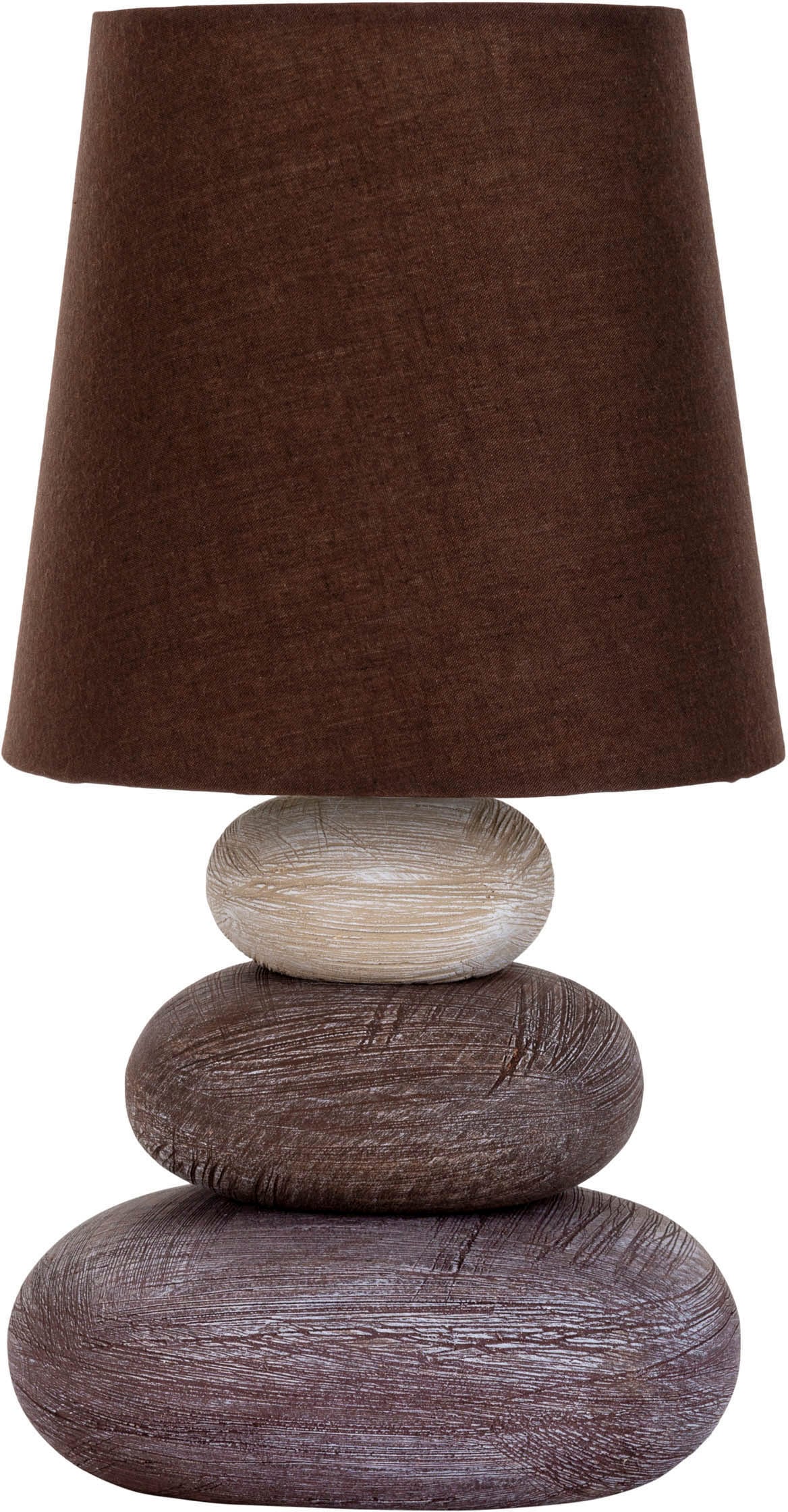 näve LED Tischleuchte »Stoney«, Leuchtmittel E14   ohne Leuchtmittel, Zulei günstig online kaufen