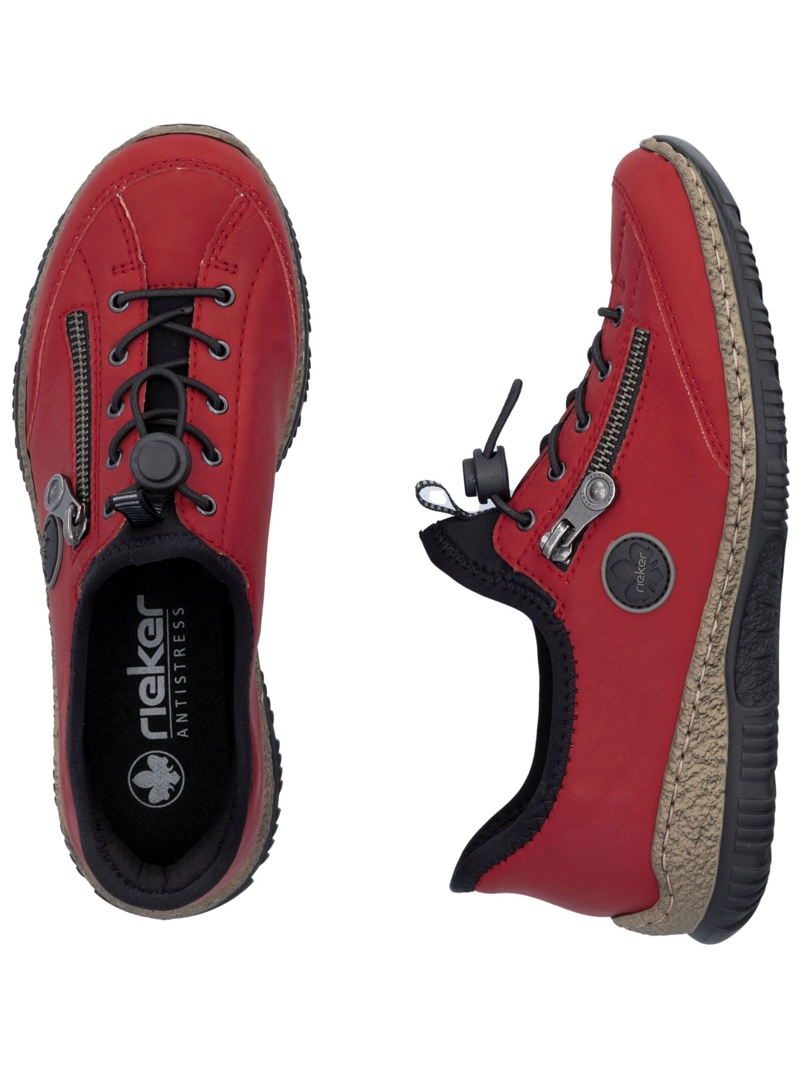 Rieker Schnürschuh »Rieker Halbschuhe Lederimitat«