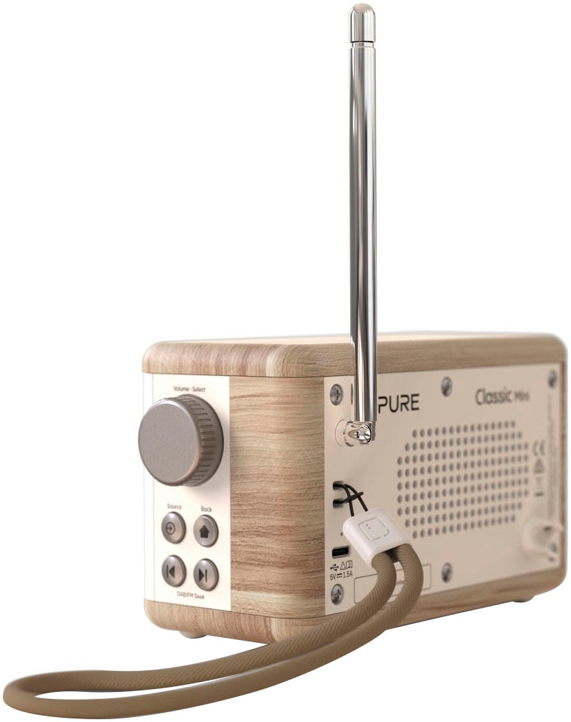 Pure Digitalradio (DAB+) »Classic Mini«, (Bluetooth Digitalradio (DAB+)-UKW mit RDS 5 W)