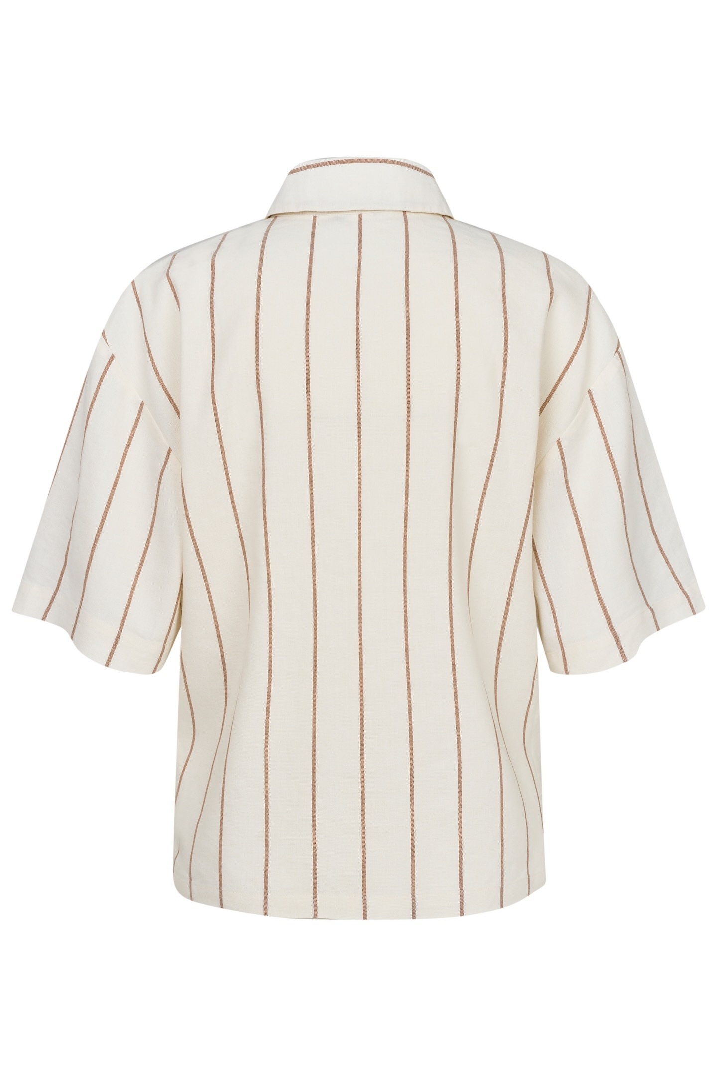 bugatti Kurzarmbluse aus Leinen-Mix