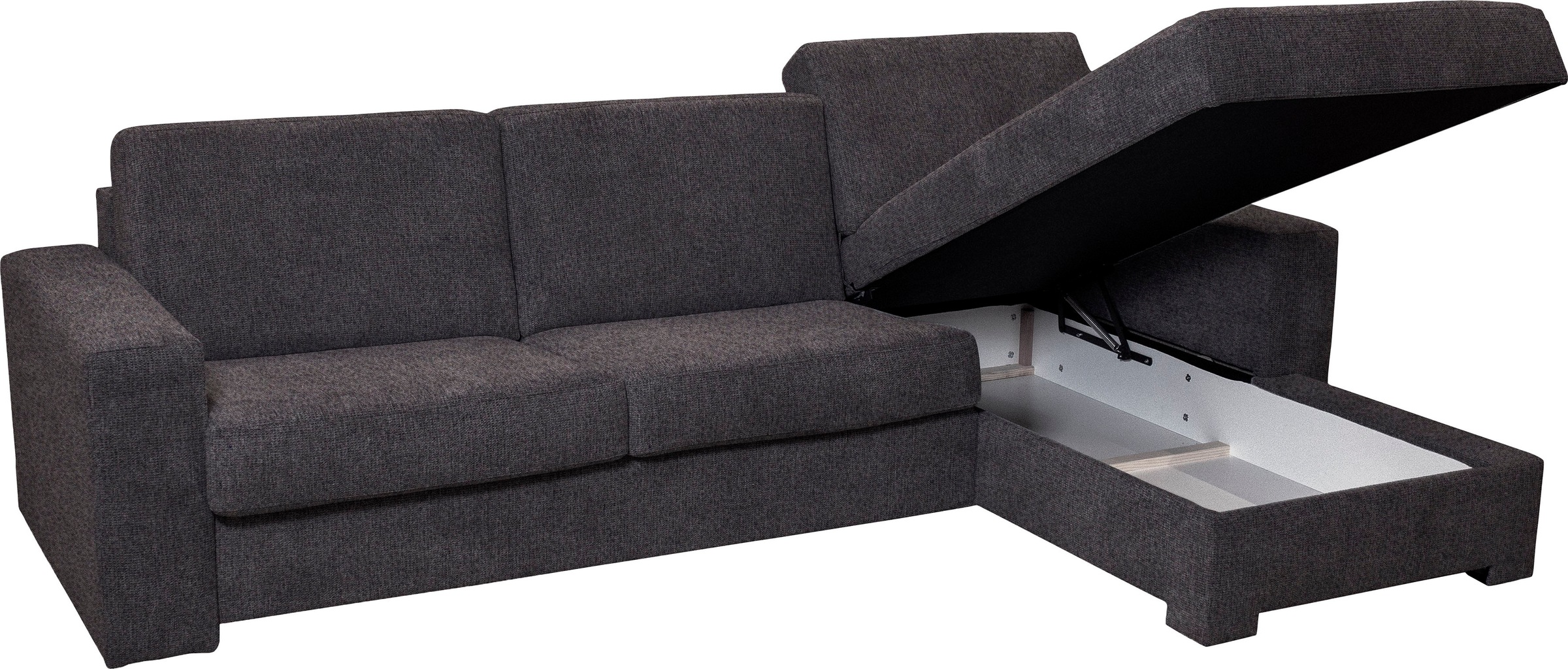 Home affaire Ecksofa »Roma "M" Matratzenhöhe 14 cm, Dauerschlaffunktion, mit Unterfederung,«, Liegemaße ca 143x198 cm, L-Form