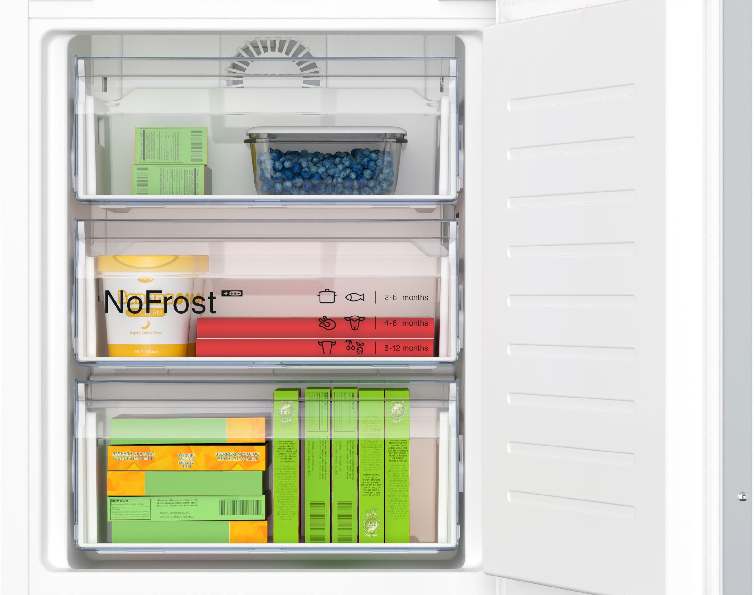 NEFF Einbaukühlgefrierkombination N 70 »KI7863DD0«, No Frost: nie wieder Abtauen
