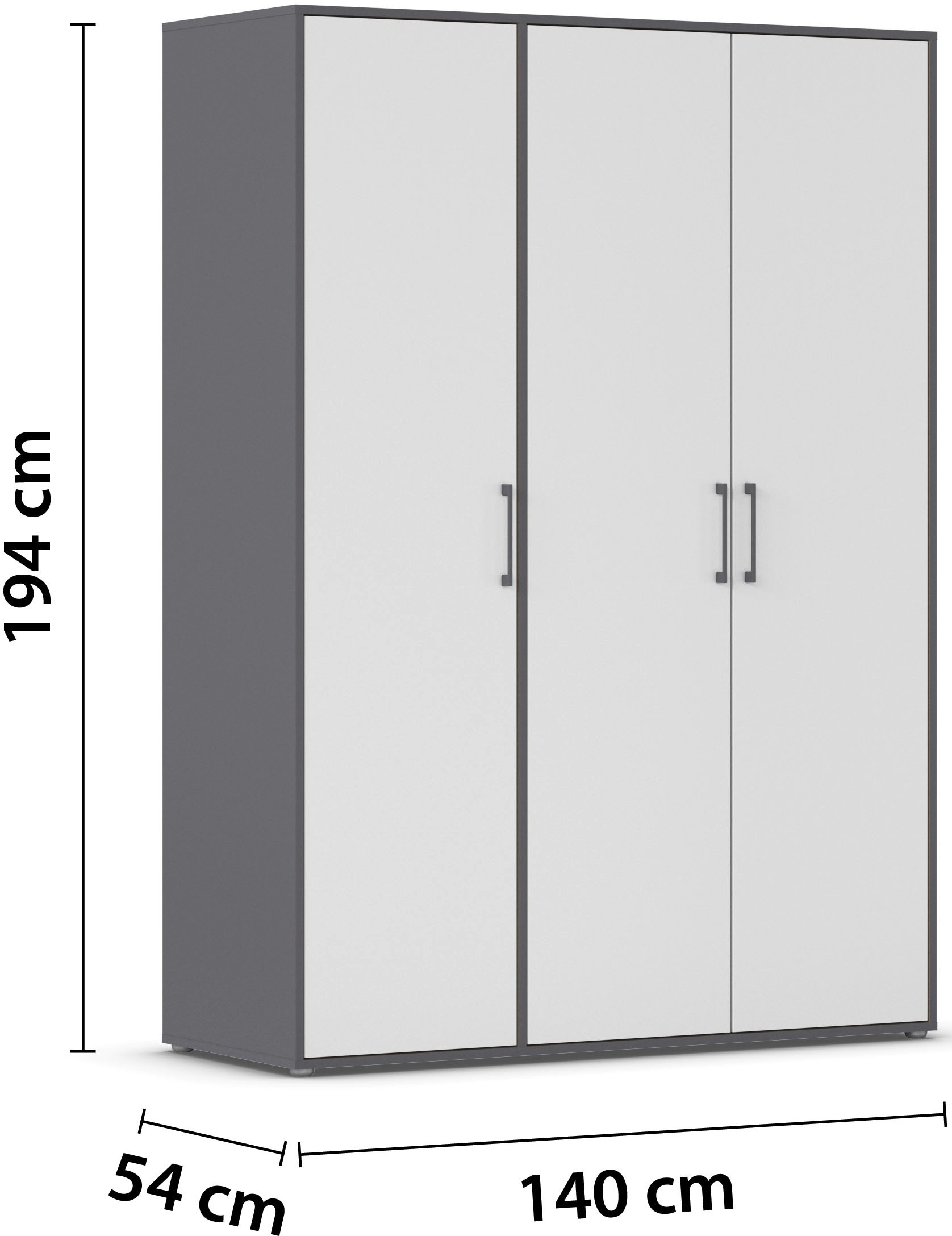 INOSIGN BY RAUCH Kleiderschrank »Schrank Garderobe Schlafzimmer Stauraum PAULLY TOPSELLER Wäscheschrank«, (mit 3 unterschiedlichen Griff-Varianten), OTTOS CHOICE 3 Griffvarianten MADE IN GERMANY