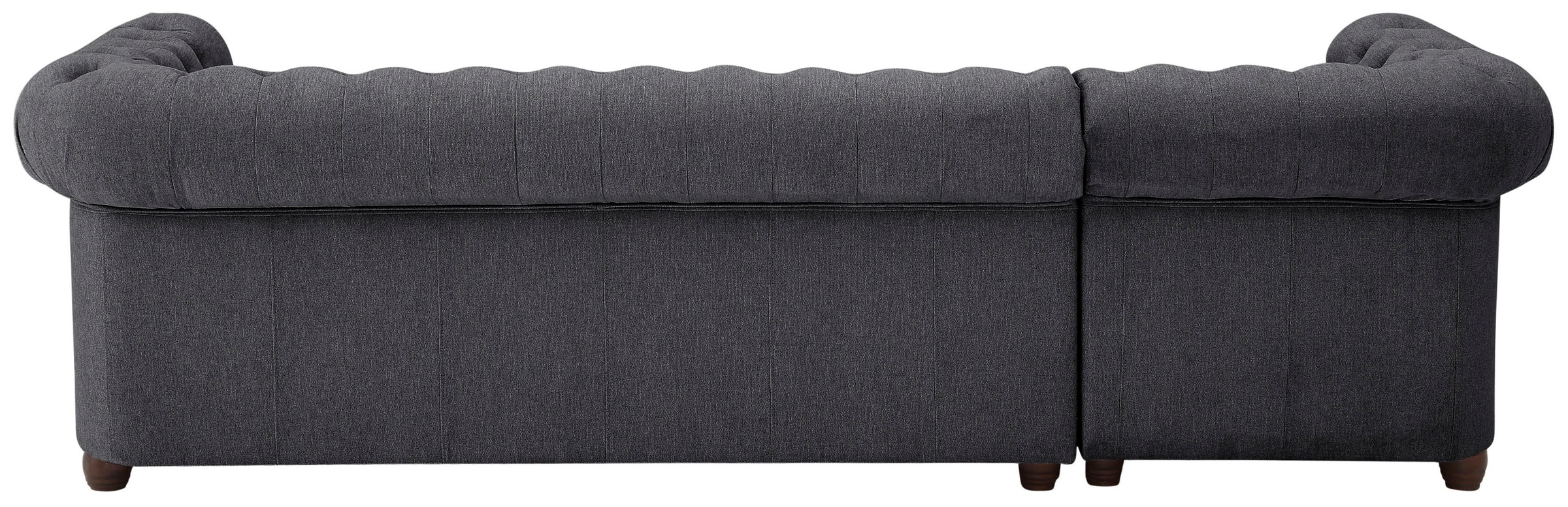 Home affaire Chesterfield-Sofa »New Castle L-Form«, hochwertige Knopfheftung in Chesterfield-Design, B/T/H: 255(171/72)