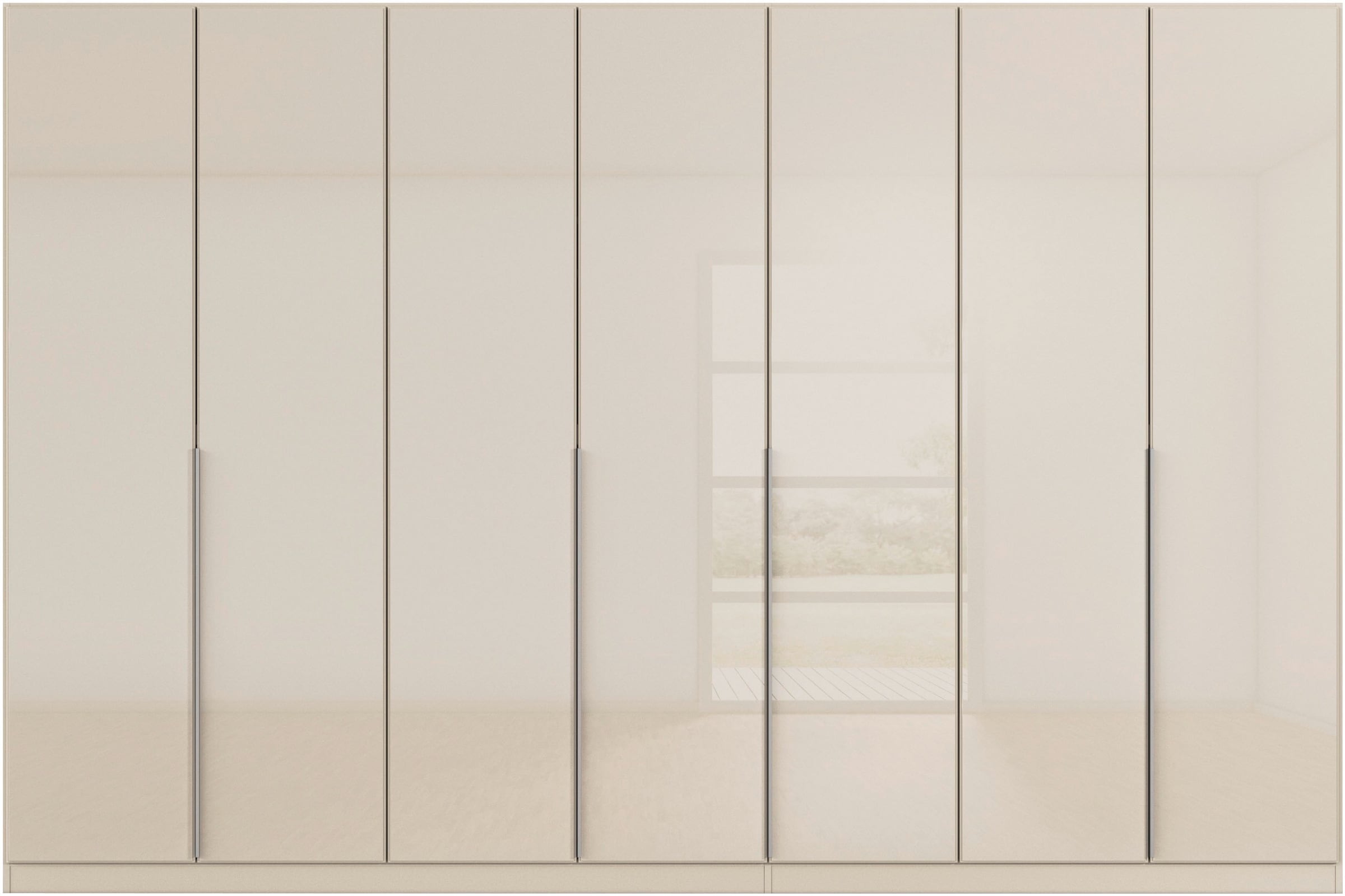 rauch Drehtürenschrank »Kleiderschrank Kleiderschränke Schrank Garderobe AGORDO mit Glasfront«, (in zwei Griff-Farben), durchdachte Innenausstattung, in 6 Breiten und 2 Höhen MADE IN GERMANY
