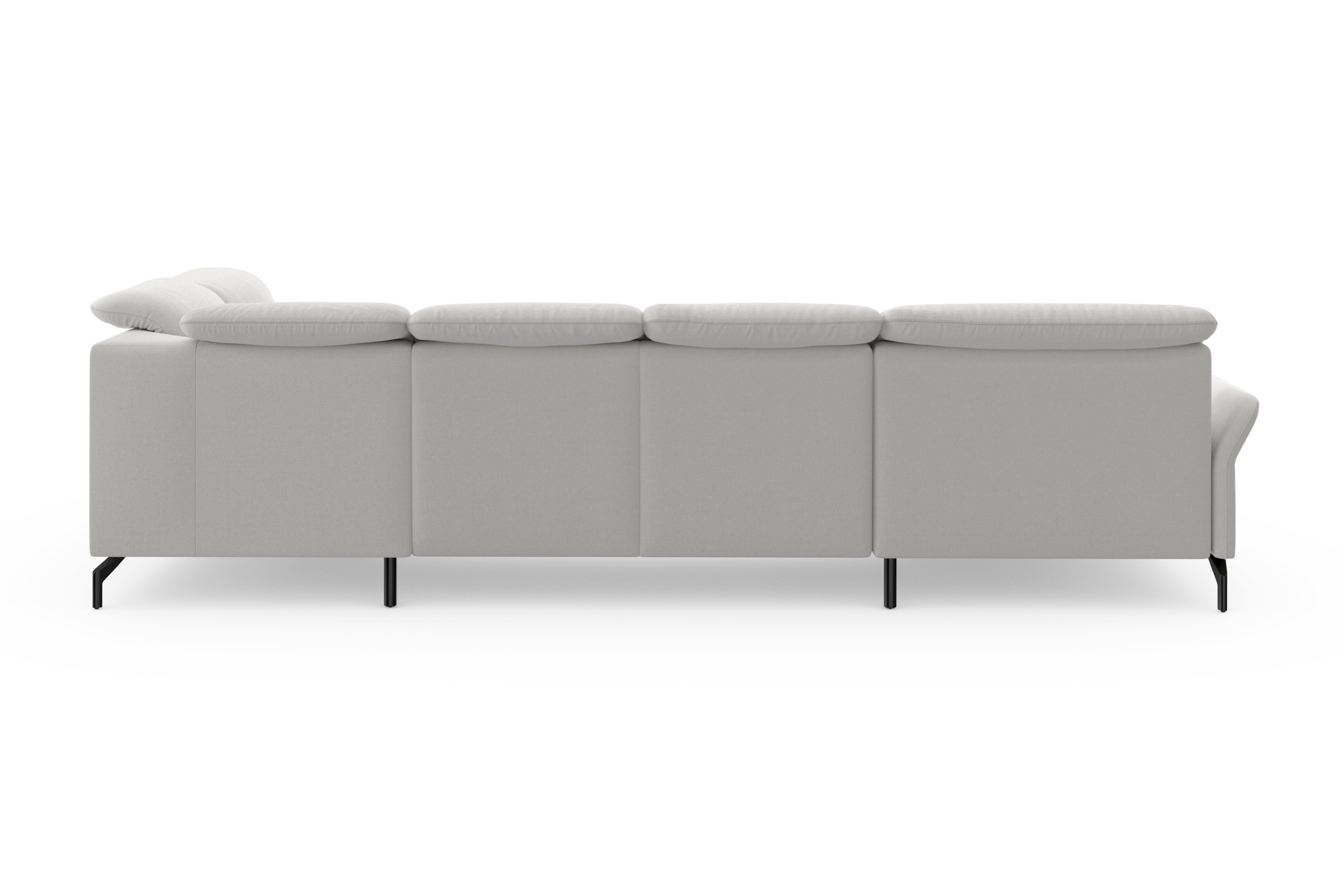 sit&more Wohnlandschaft »Fashion U-Form«, wahlweise mit Kopfteilverstellung, Vorziehsitz, motorisch, Metallfüße