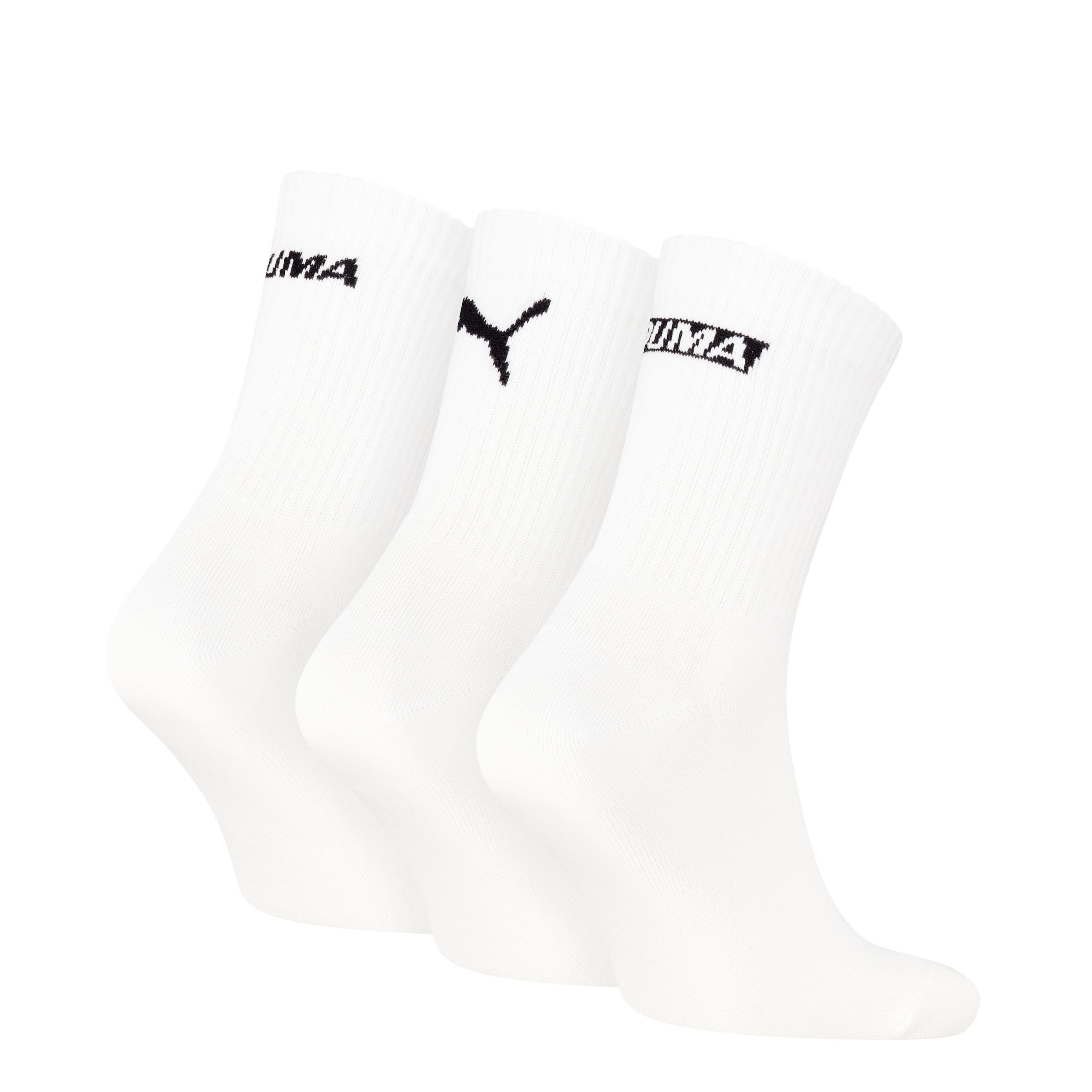PUMA Kurzsocken »PUMA UNISEX LOGO STACKING SHORT CREW« 3 Paar, 