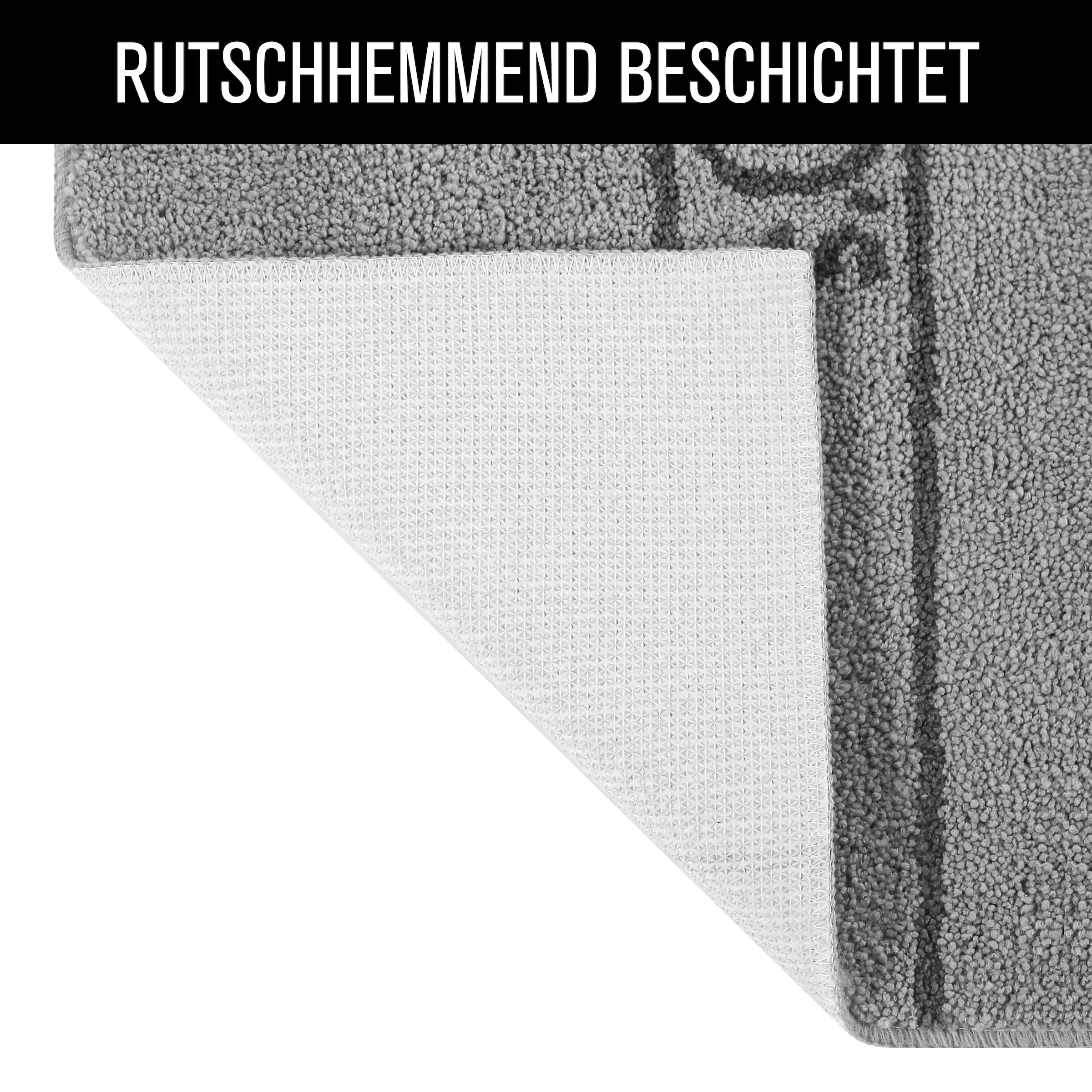 s.Oliver Badematte »Allie, Badvorleger, Badezimmer Teppich, Duschvorleger«, rutschhemmend beschichtet, strapazierfähig-schnell trocknend, Badteppich, weiche Haptik, unifarben mit s.Oliver Schriftzug