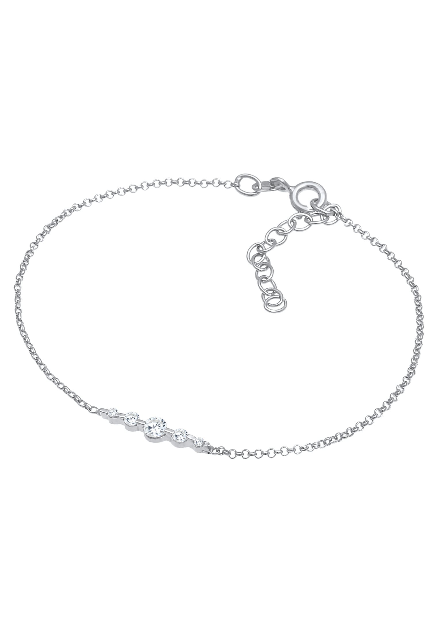 Elli Armband »Klassisch Funkelnd Zirkonia Kristalle 925 Silber«