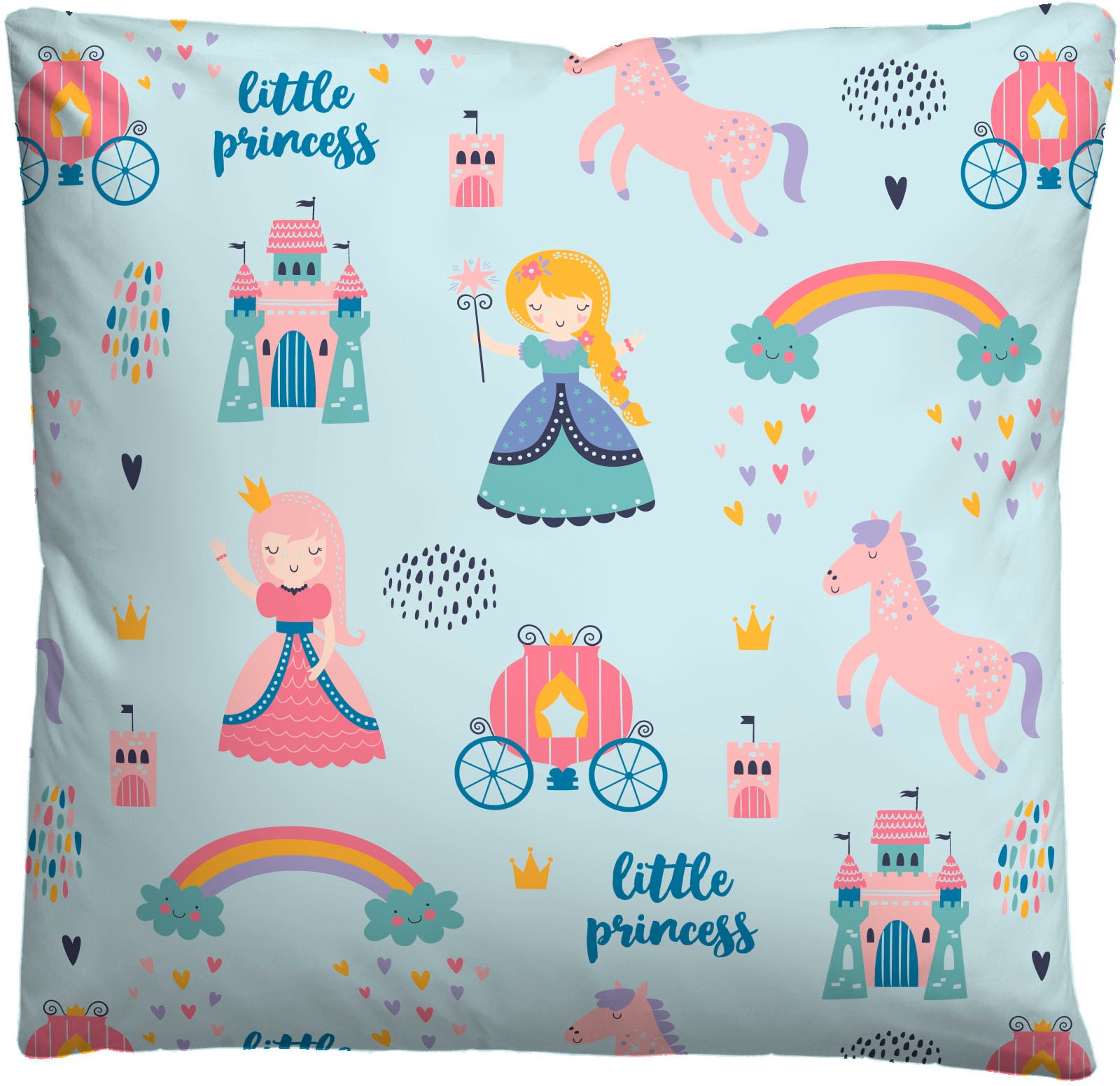 Biberna Bettwäsche »kleine Prinzessin«, wohlig warm + weich, pflegeleicht, aus 100% Baumwolle, Reißverschluss