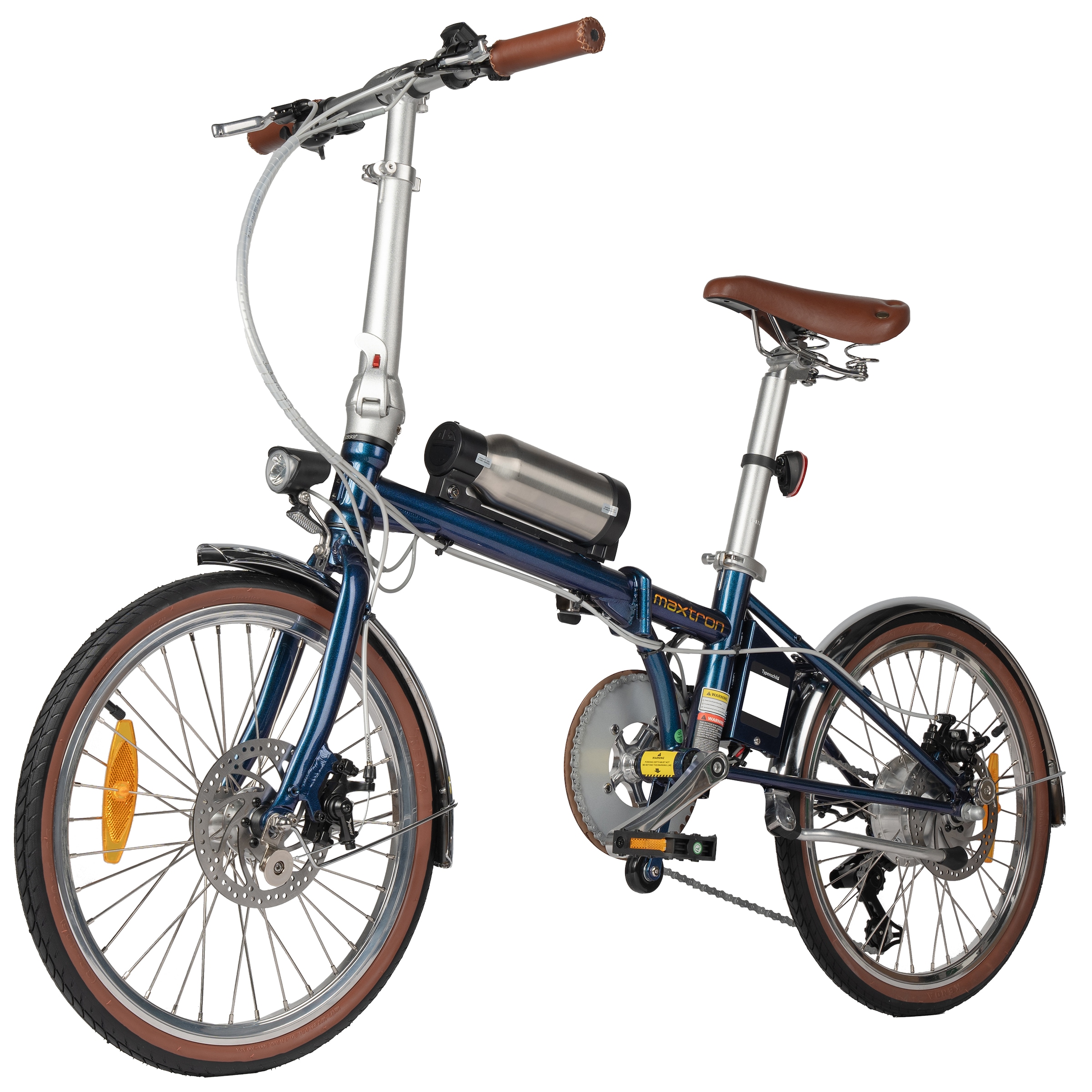 Maxtron »Smart 20, Klapprad« 3 Gang Shimano Tourney Schaltwerk Kettenschaltung Heckmotor 250 W Kompakt und platzsparend für Alltag