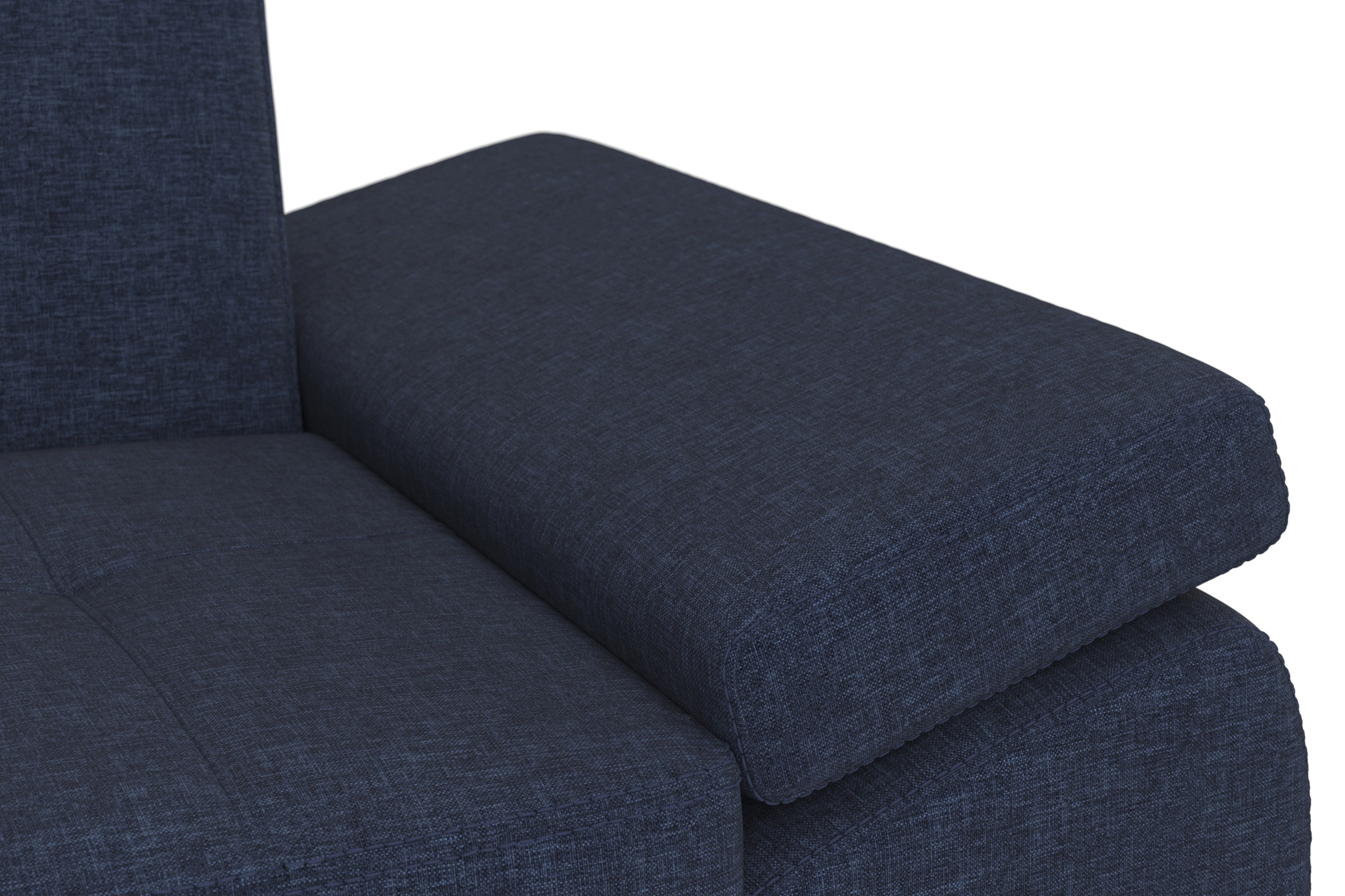 DOMO collection Ecksofa »Capelo, komfortabel, klare Linien zeichnen dieses Design aus, L-Form«, mit Armteilverstellung, wahlweise mit Bettfunktion, Federkern