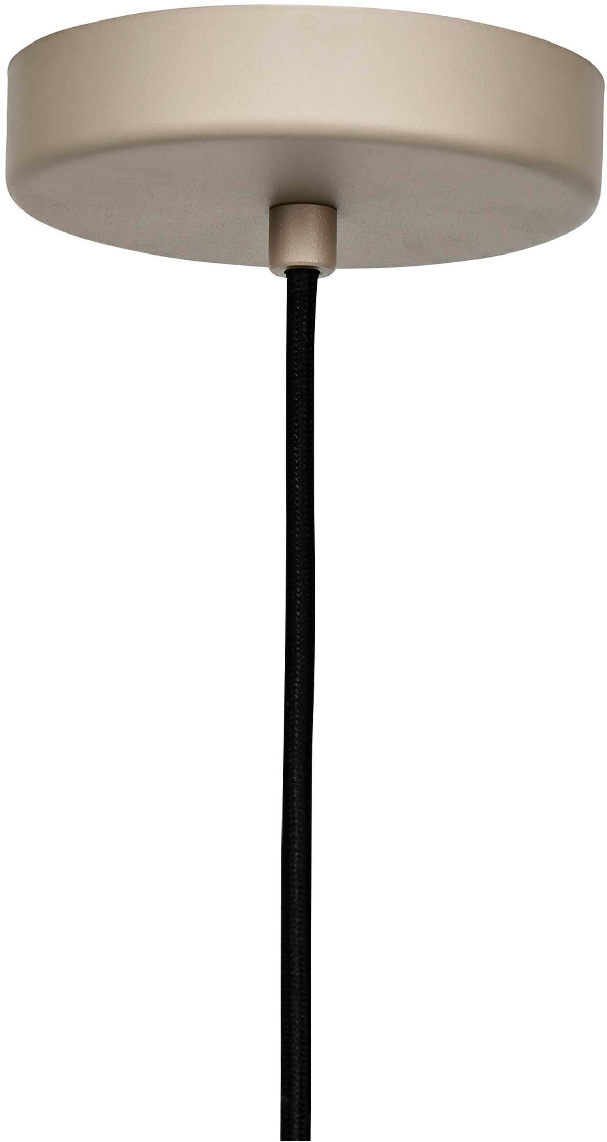EGLO Pendelleuchte »Hängeleuchte ROMAZZINA, exkl. E27, Stahl in sandfarben, Pendellampe«, 1 flammig, Leuchtmittel E27 | ohne Leuchtmittel, Esszimmerlampe, 110x32,5 cm (HxD), 1-flammig, modern, minimalistisch