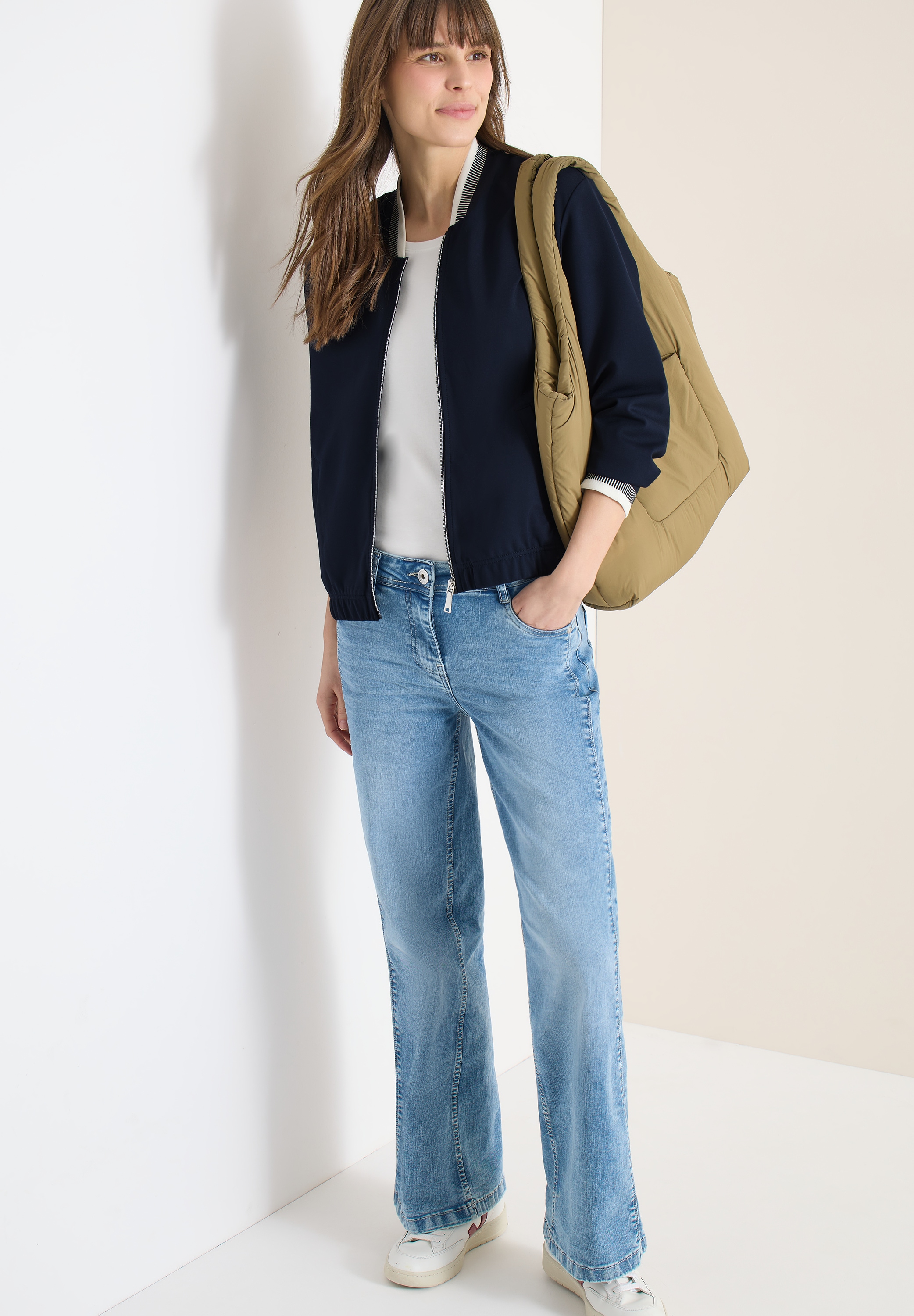 Cecil Blouson mit kontrastfarbenen Details