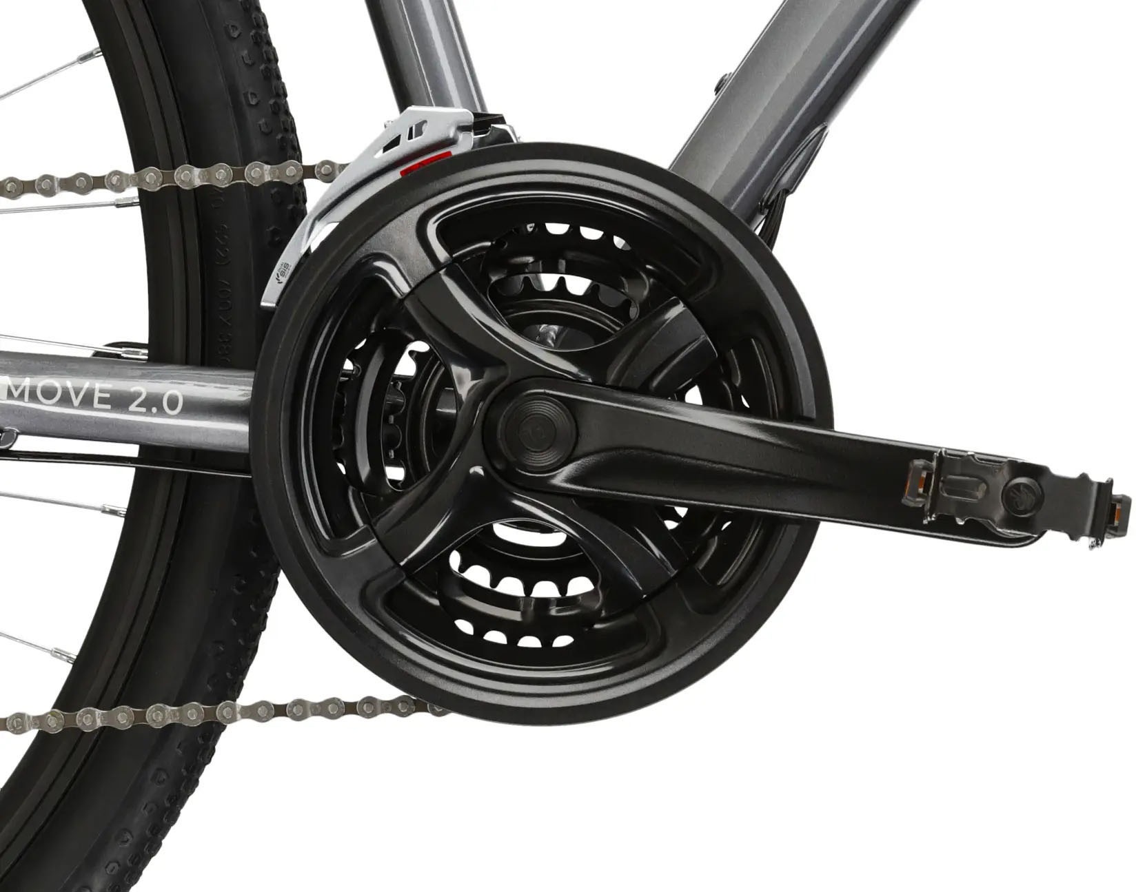 Kross Crossrad »Crossrad Damen 28" Move 2.0 grau 24 Gänge« 24 Gang Shimano ACERA M3020 Schaltwerk Kettenschaltung