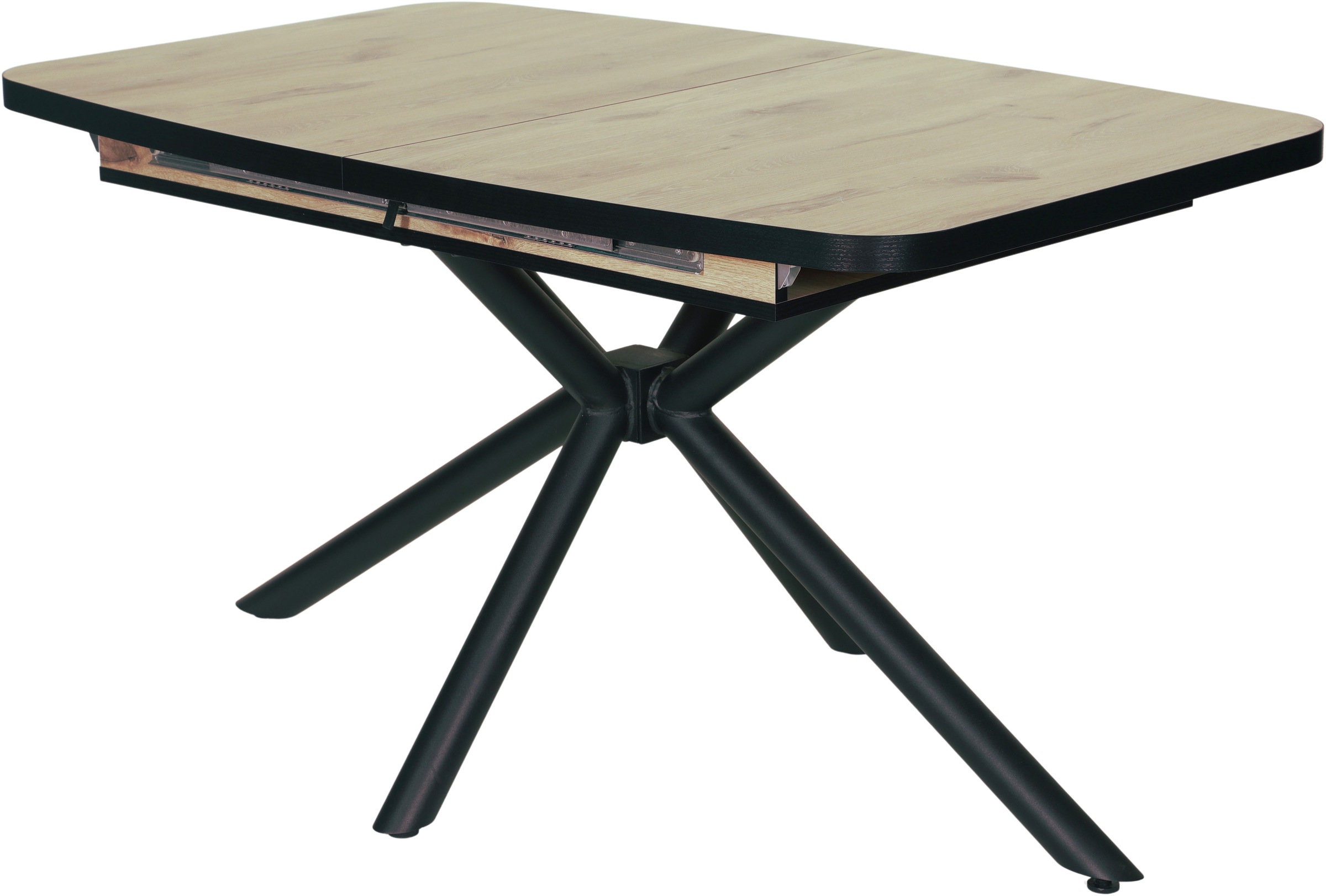 HELA Esstisch »TOKIO« 1 Stk. tlg. X-Gestell,Synchronauszug,bootsförmig,ABS- günstig online kaufen