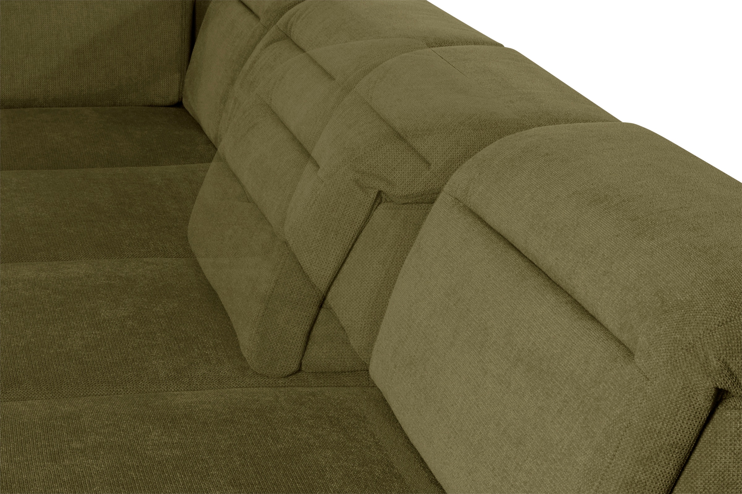 sit&more Wohnlandschaft »Percy U-Form«, 15 cm Fußhöhe, Sitztiefenverstellung, wahlweise in 2 Fußfarben
