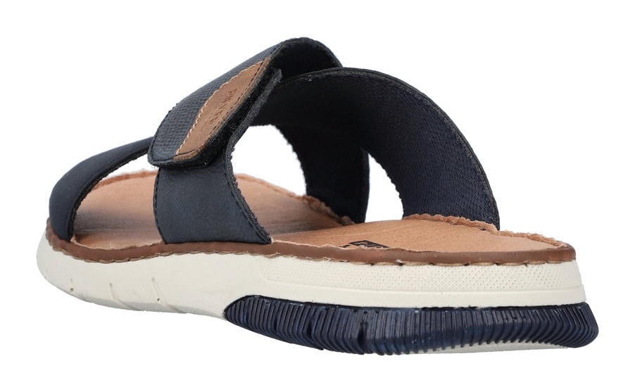 Rieker Pantolette, Sommerschuh, Schlappen, Klettschuh, mit Klettriemchen